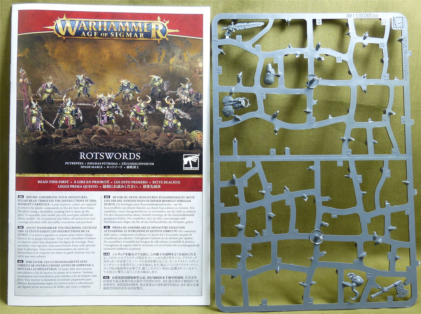 Rotswords part built complete Sprue - Maggotkin - Warhammer AoS #5Q