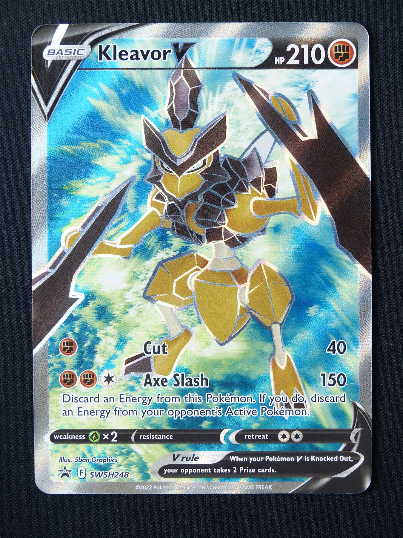 Kleavor V SWSH248 Promo Textured Holo - Pokemon Card #6LW
