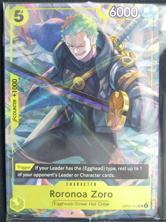 Roronoa Zoro OP07-113 UC Promo Foil - One Piece Card #5Q3