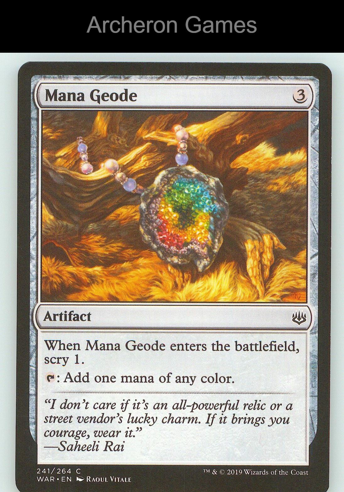 Mana Geode WAR 241 C MTG Card NM/EX+
