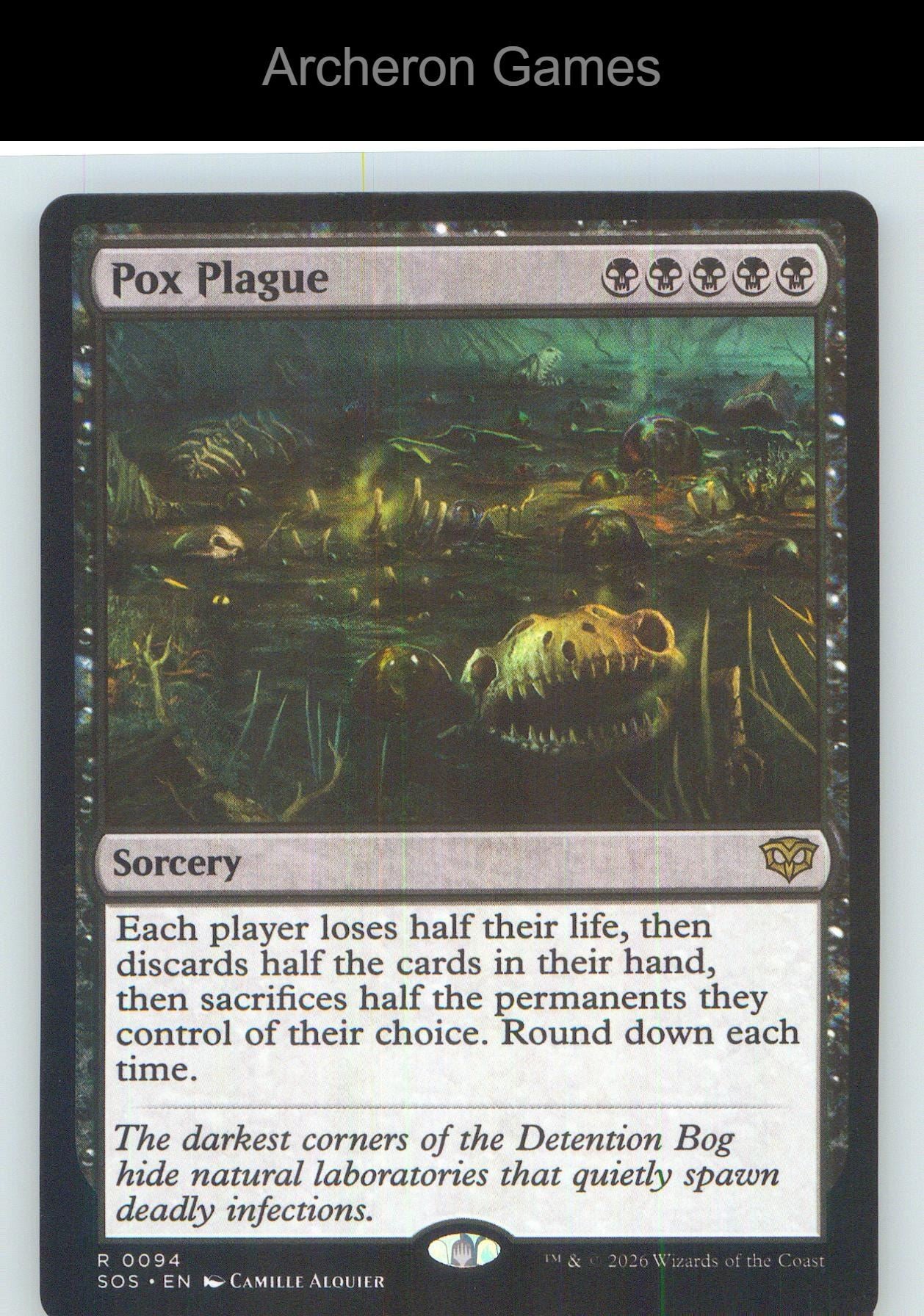 Pox Plague SOS 94 R MTG Card NM/EX+