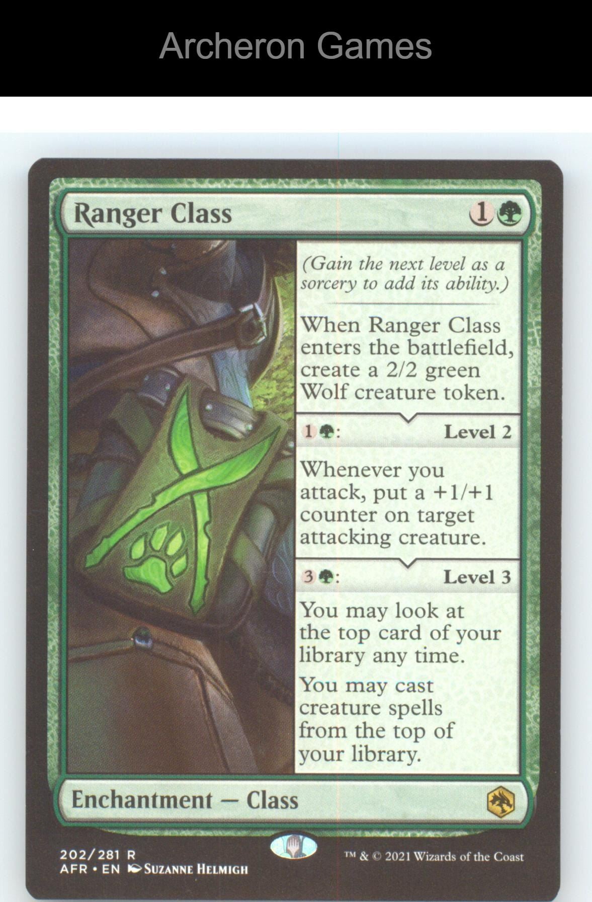 Ranger Class AFR 202 R MTG Card NM/EX+