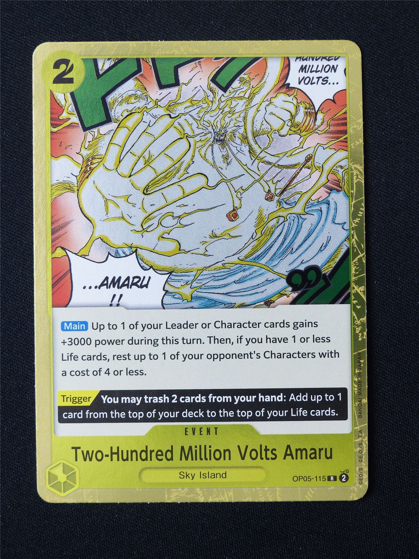 Two-Hundred Million Volts Amaru OP05-115 R - One Piece Card #3F6