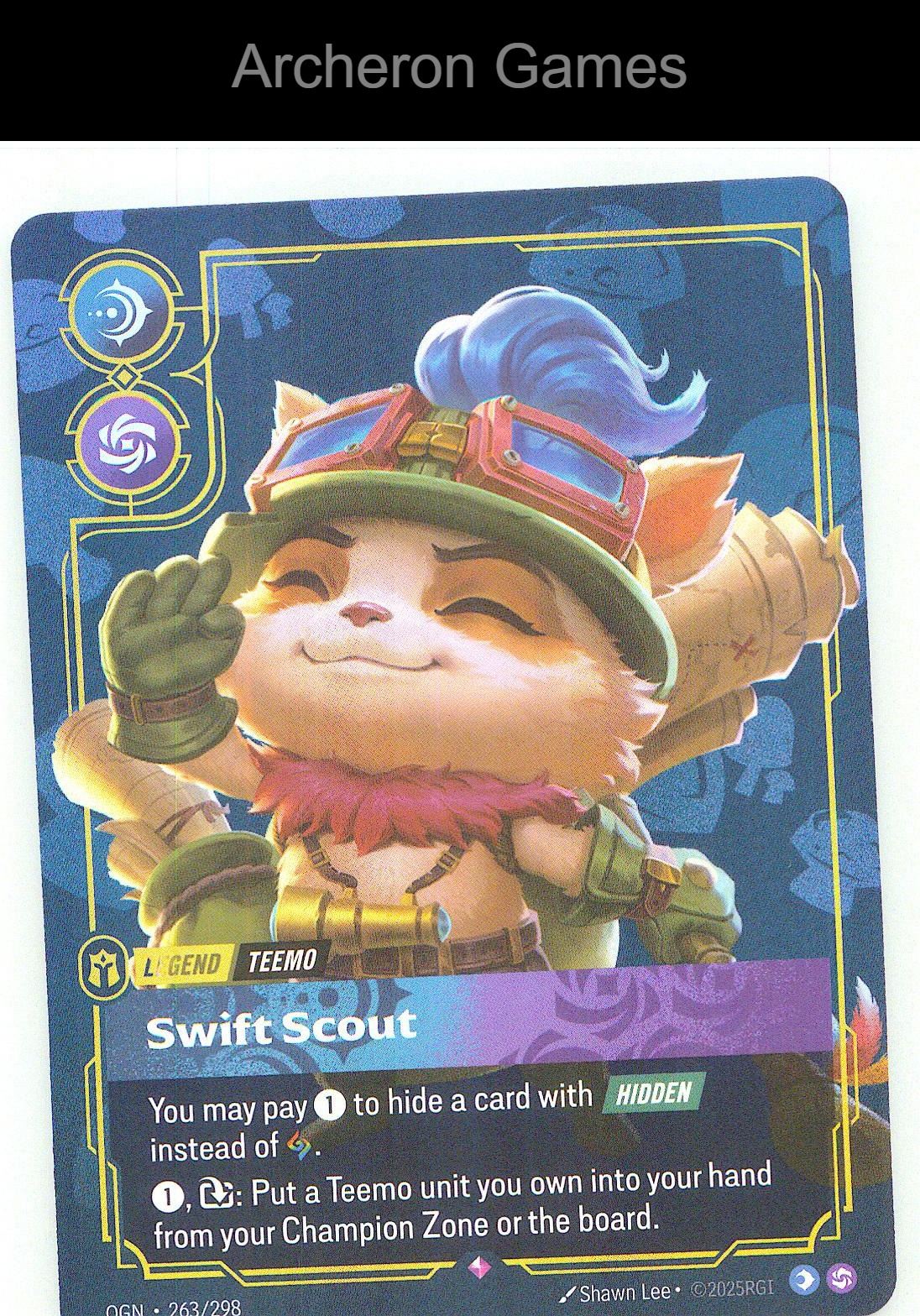 Teemo - Swift Scout OGN 263/298 R Origins Riftbound Card