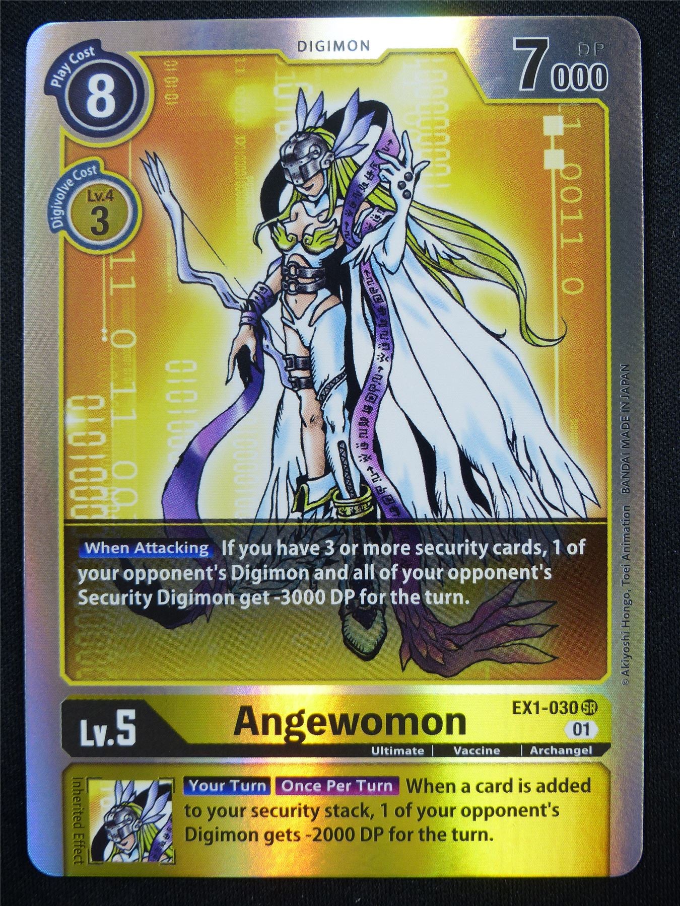 Angewomon EX1-030 SR - Digimon Card #3Z9 Archeron Angewomon EX1-030 SR - Digimon Card #3Z9 Archeron