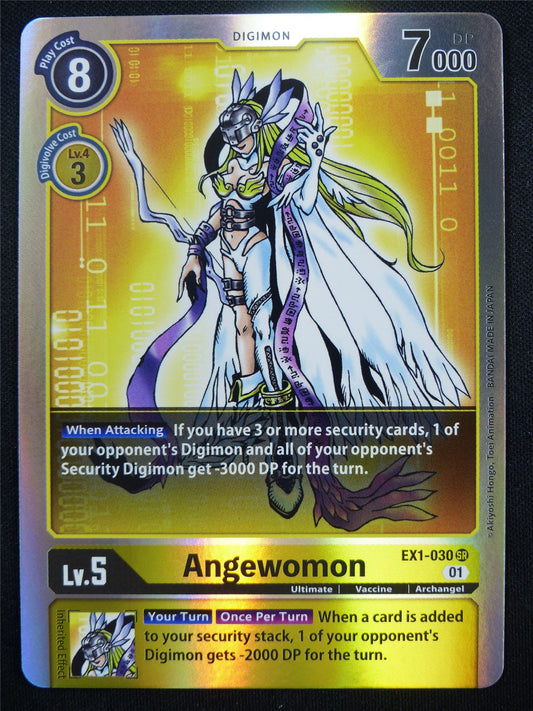 Angewomon EX1-030 SR - Digimon Card #3Z9