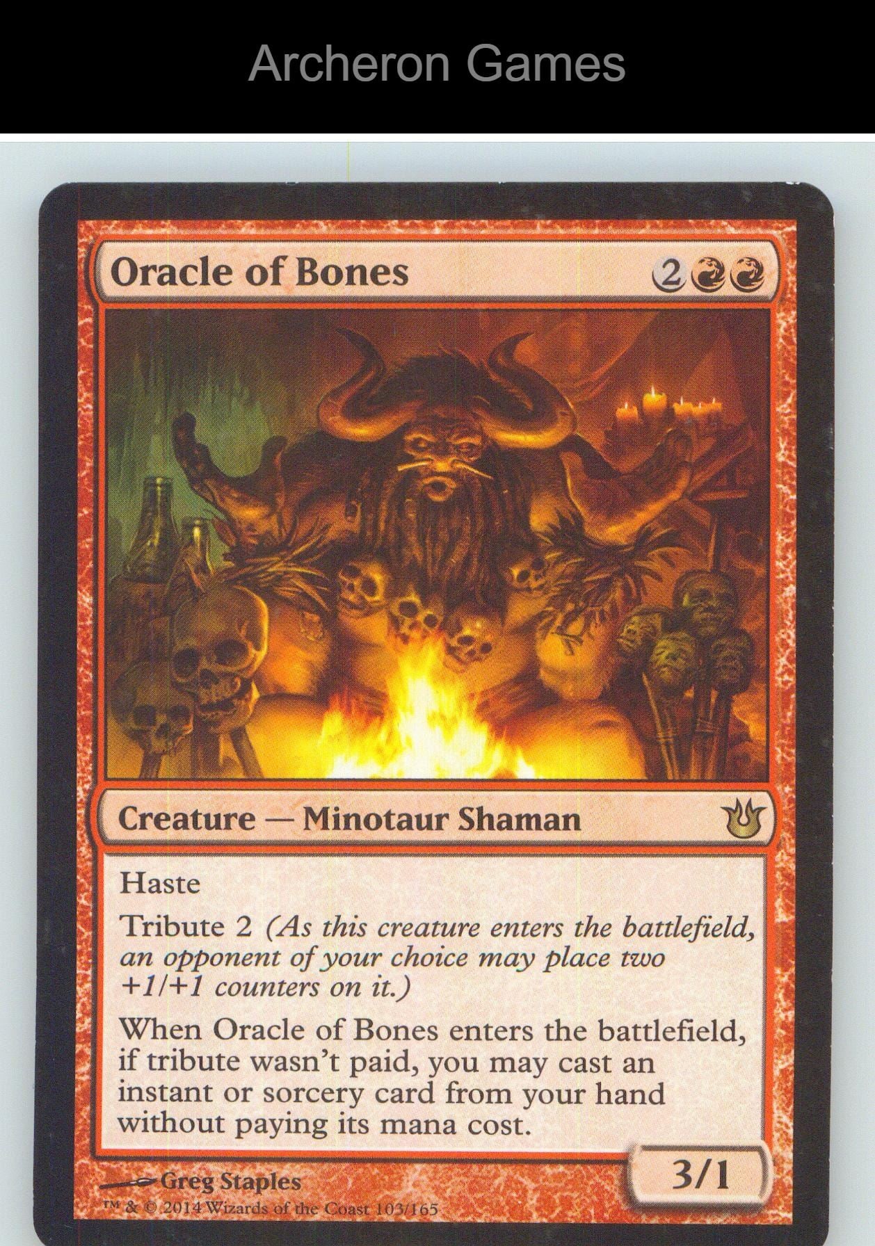 Oracle of Bones BNG 103 R MTG Card NM/EX+