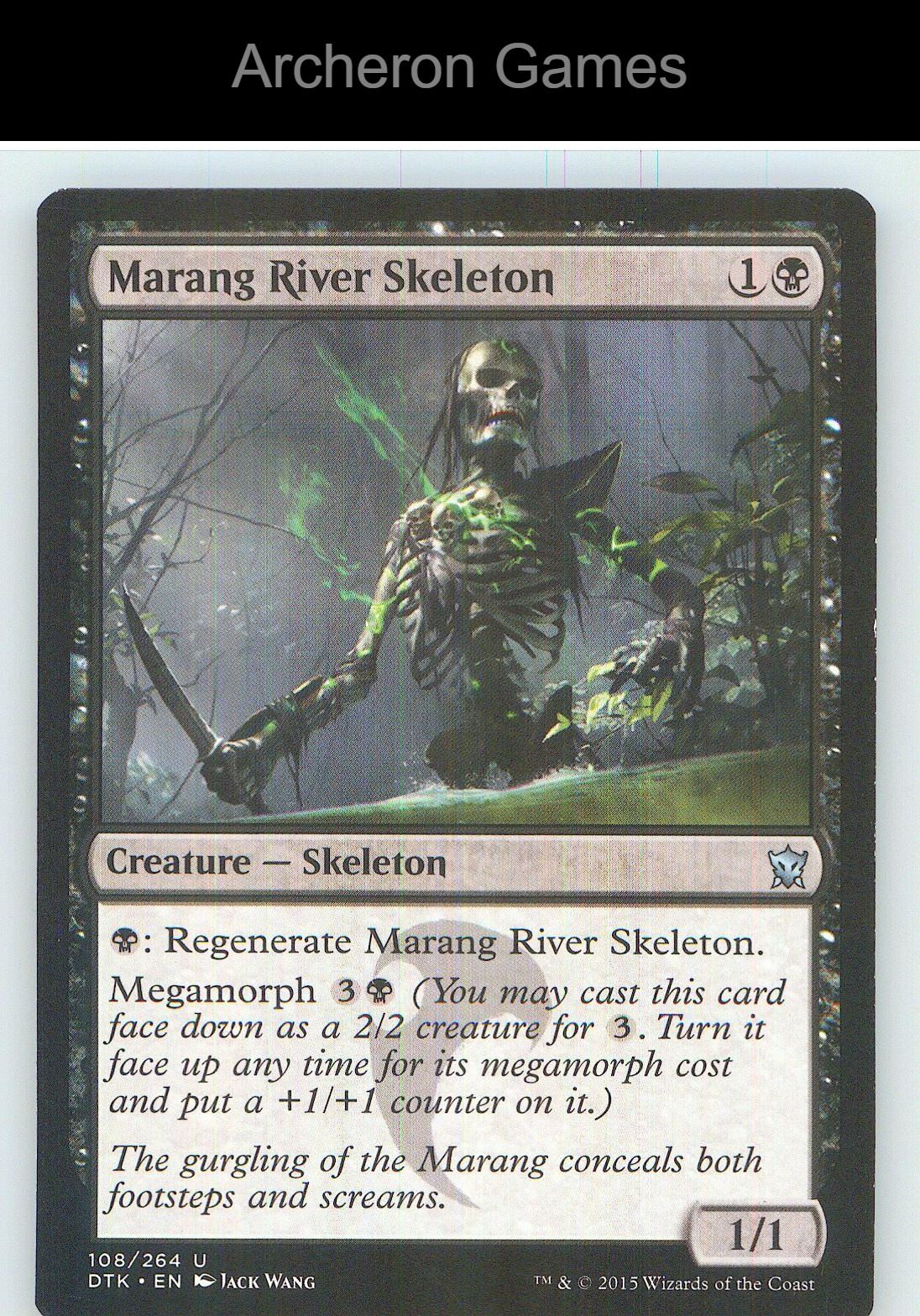Marang River Skeleton DTK 108 UC MTG Card NM/EX+