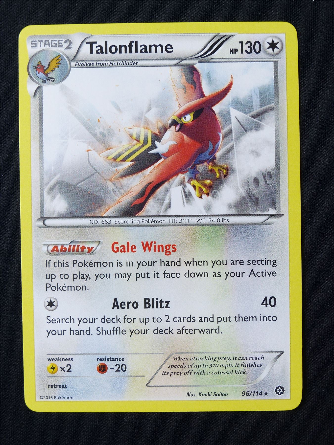 Talonflame 96/114 - Pokemon Card #6PD