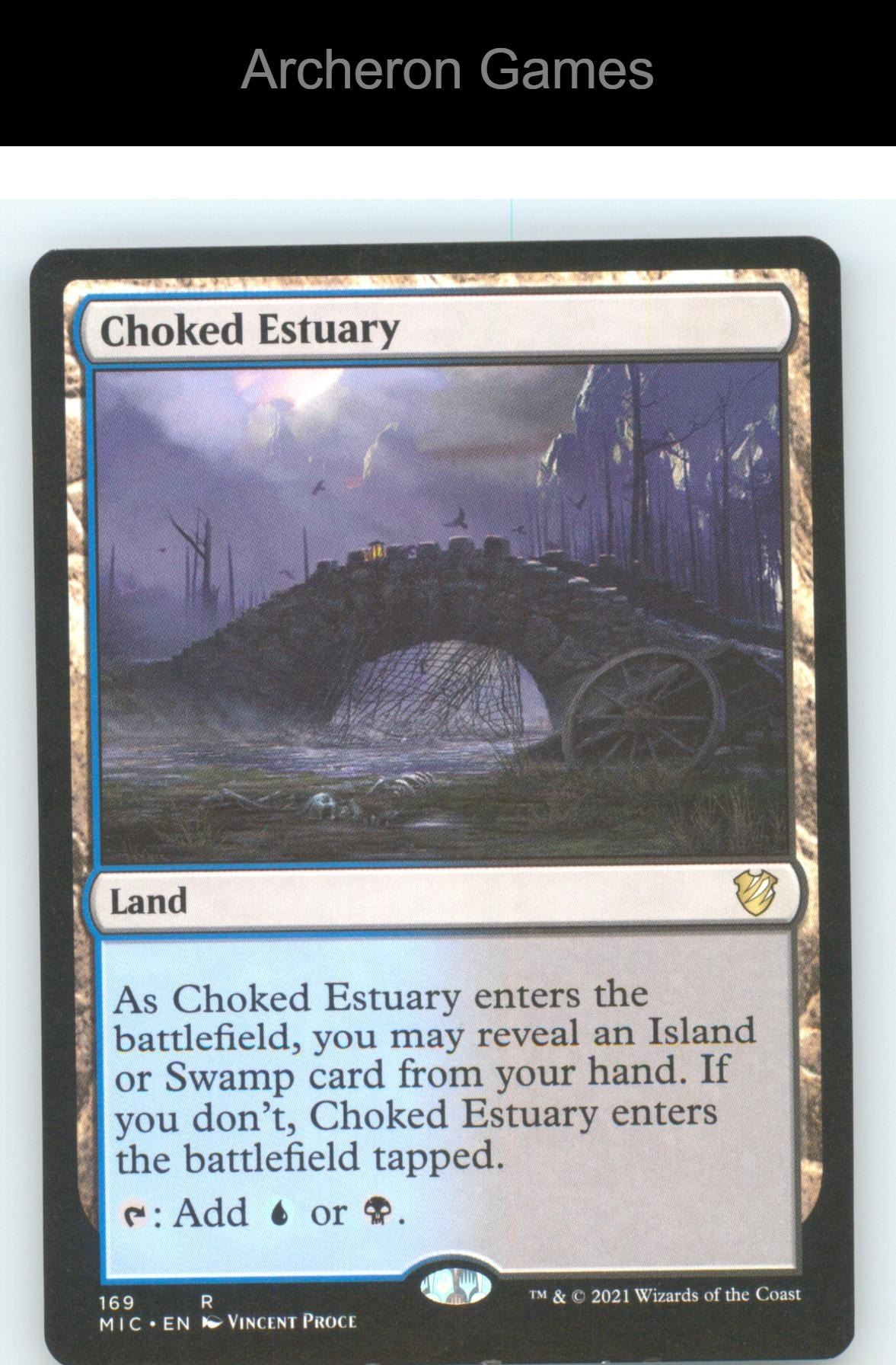 Choked Estuary MIC 169 R MTG Card NM/EX+