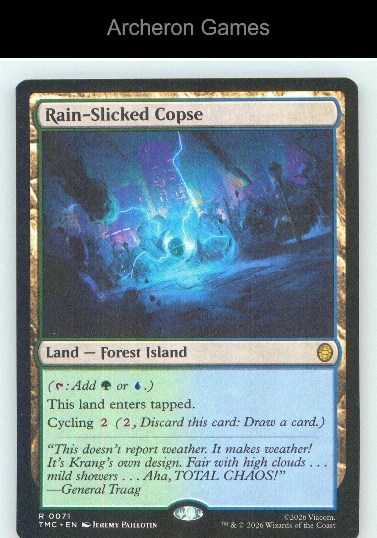 Rain-Slicked Copse TMC 71 R MTG Card NM/EX+