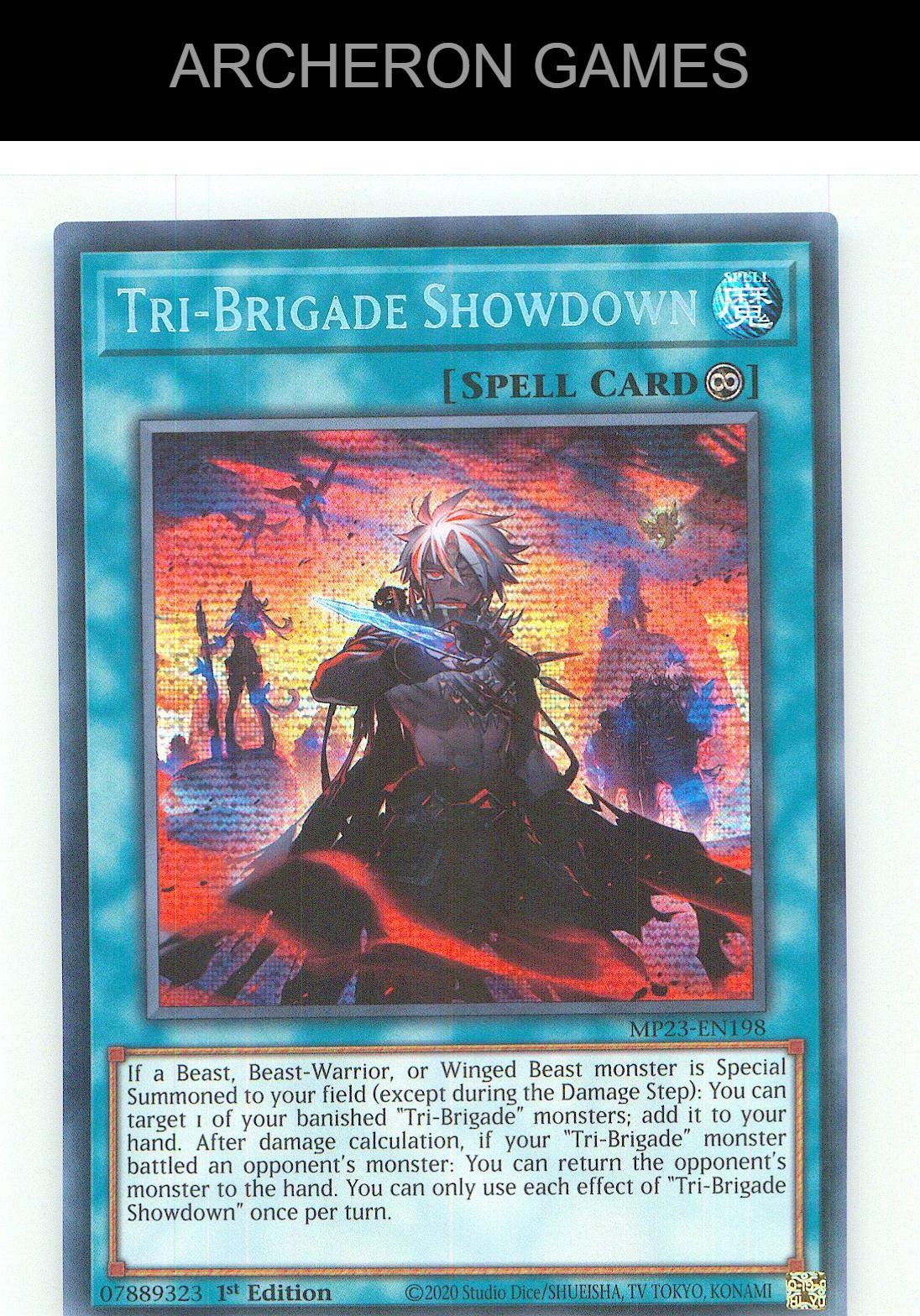 Tri-Brigade Showdown Prismatic Secret Rare YUGIOH Card 1st Edition