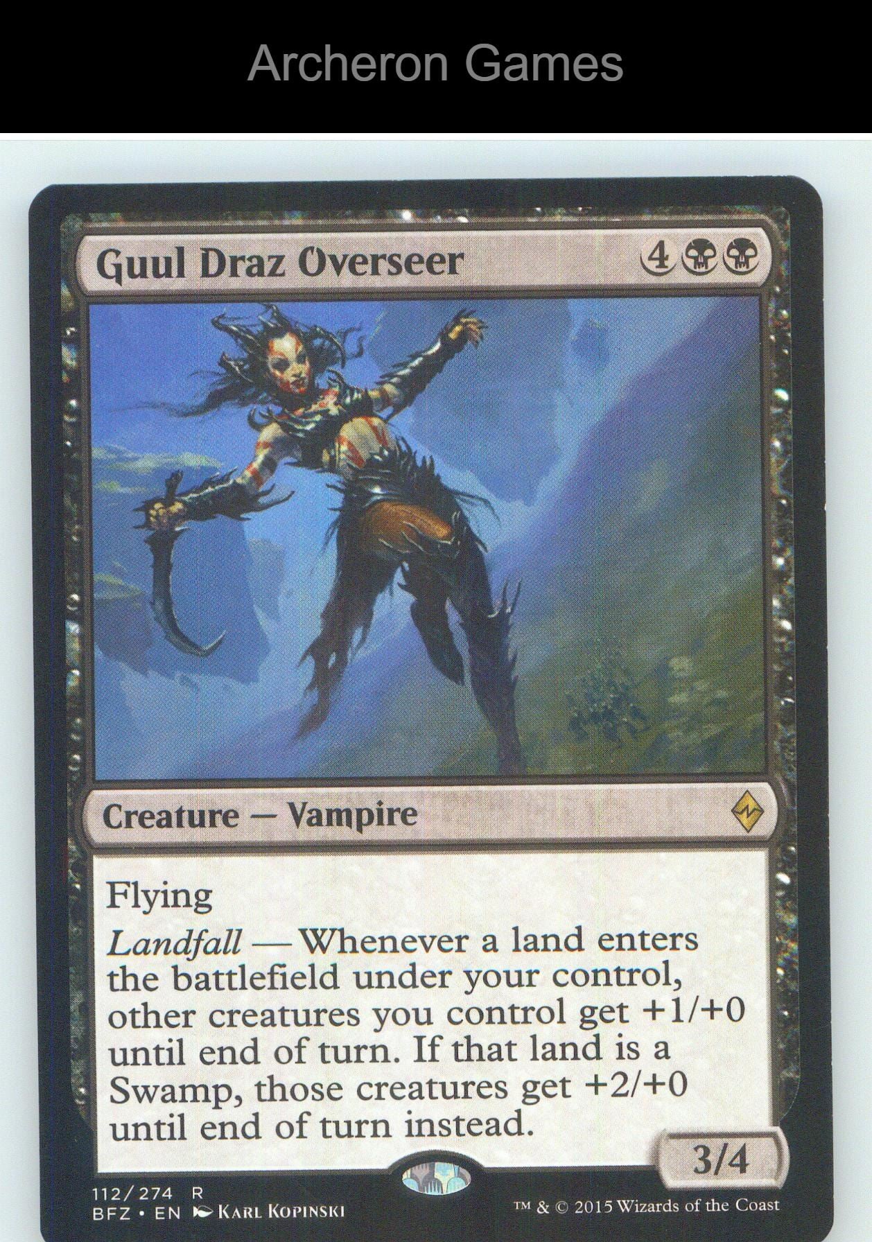 Guul Draz Overseer BFZ 112 R MTG Card NM/EX+