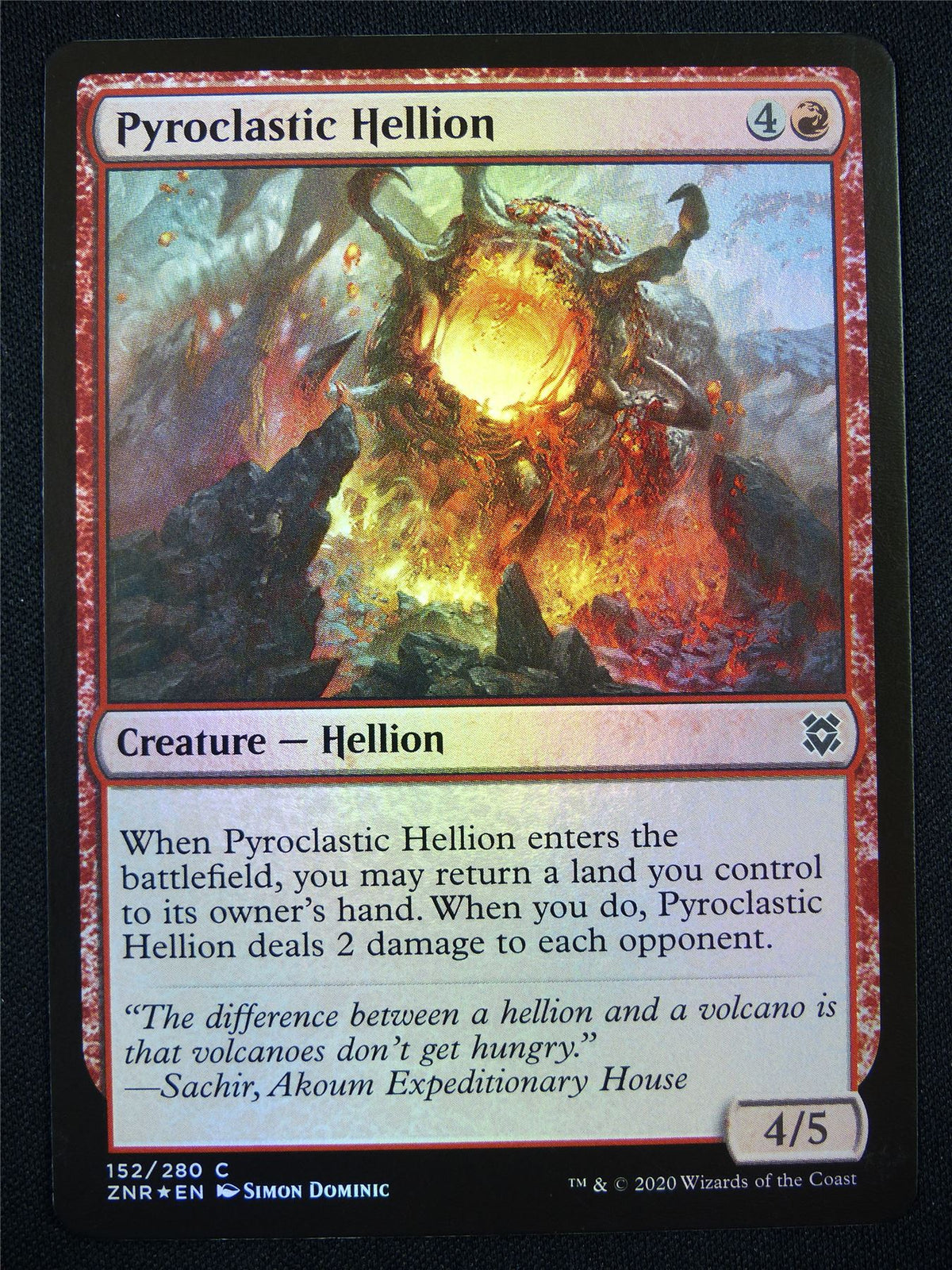 Pyroclastic Hellion Foil - Mtg Card #1K1