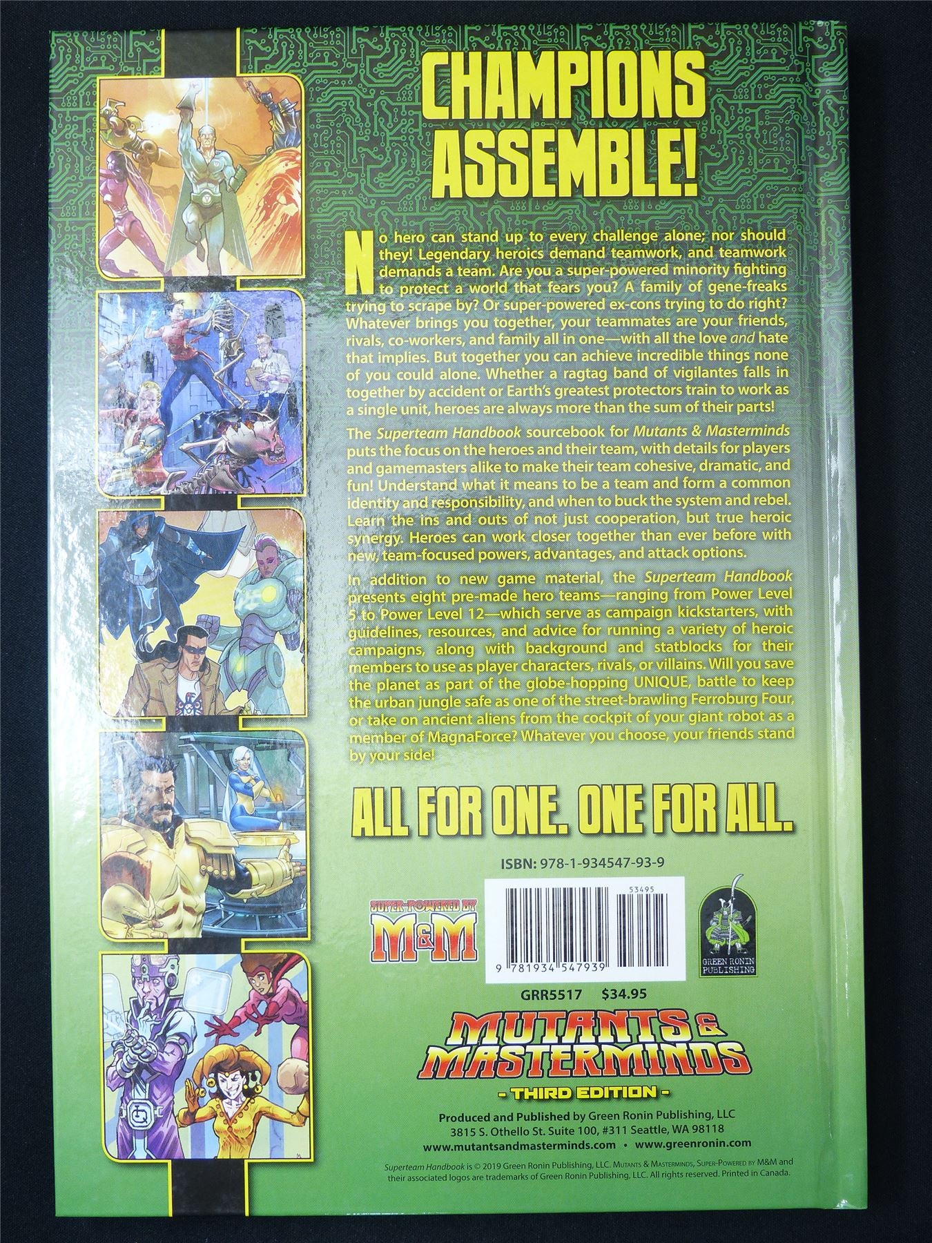 Superteam Handbook Mutants & Masterminds 3rd Ed - Roleplay Hardback #46X
