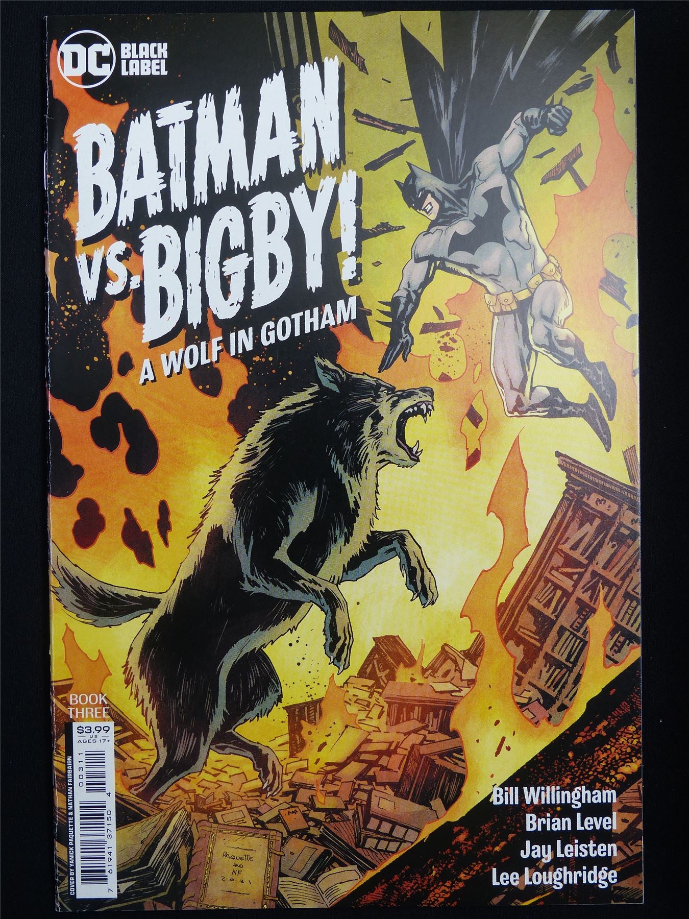 BATMAN vs Bigby! A Wolf in Gotham #3 - DC Comic #3L5