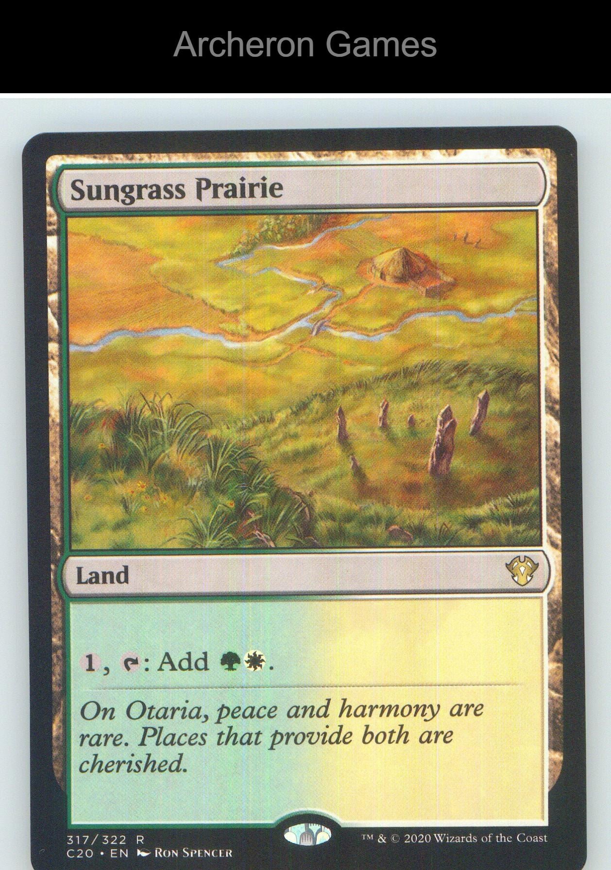Sungrass Prairie C20 317 R MTG Card NM/EX+
