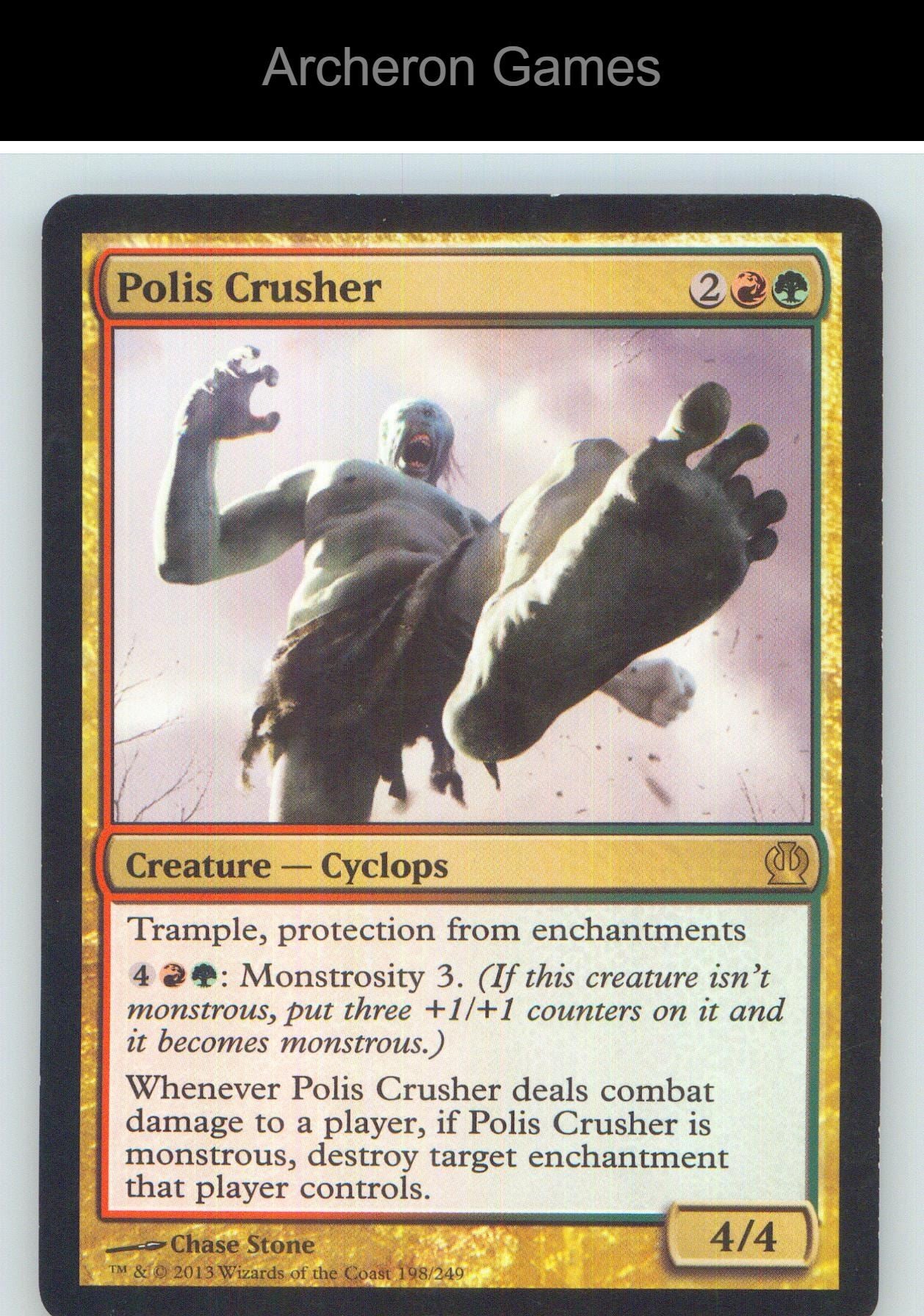 Polis Crusher THS 198 R MTG Card NM/EX+