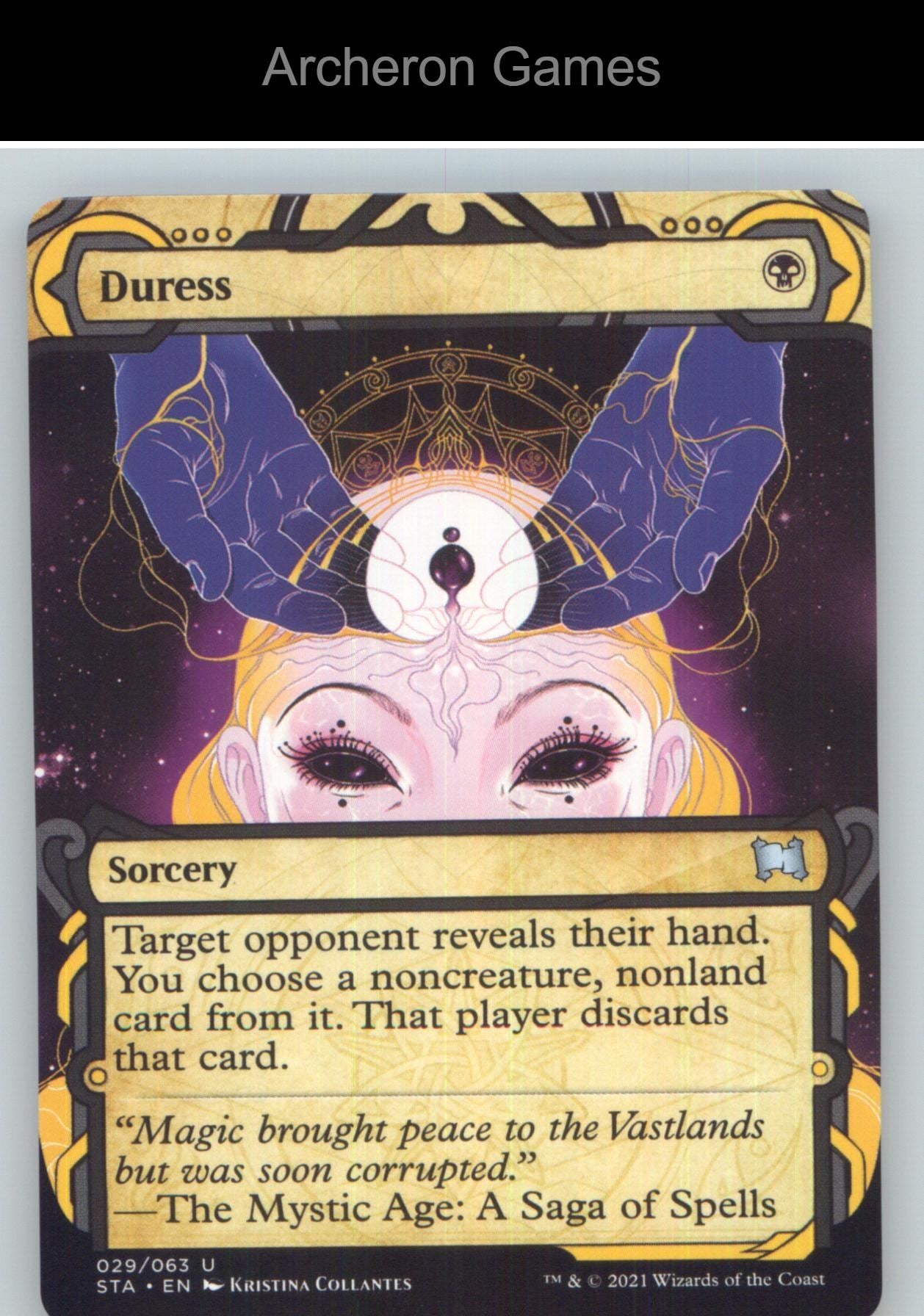 Duress (Foil Etched) STA 29 UC MTG Card NM/EX+