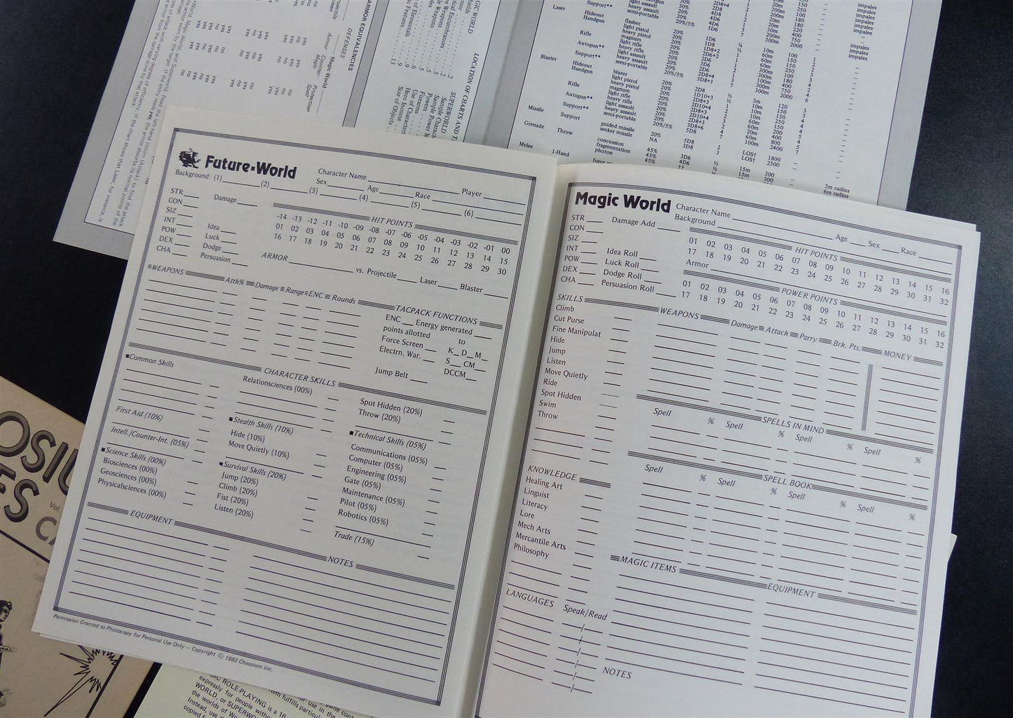 Worlds of Wonder: Magic World Superworld & Future-World Roleplaying Game OOP #1XO