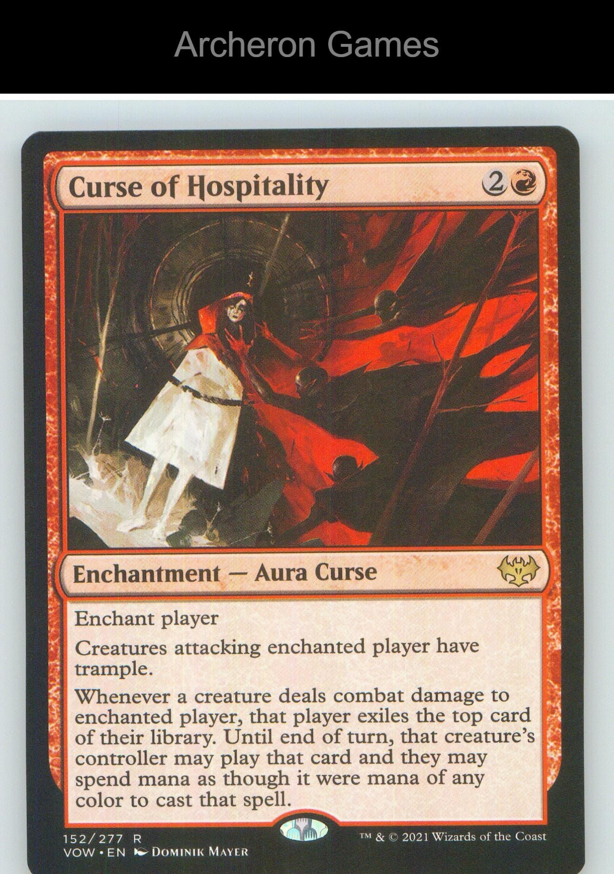 Curse of Hospitality VOW 152 R MTG Card NM/EX+