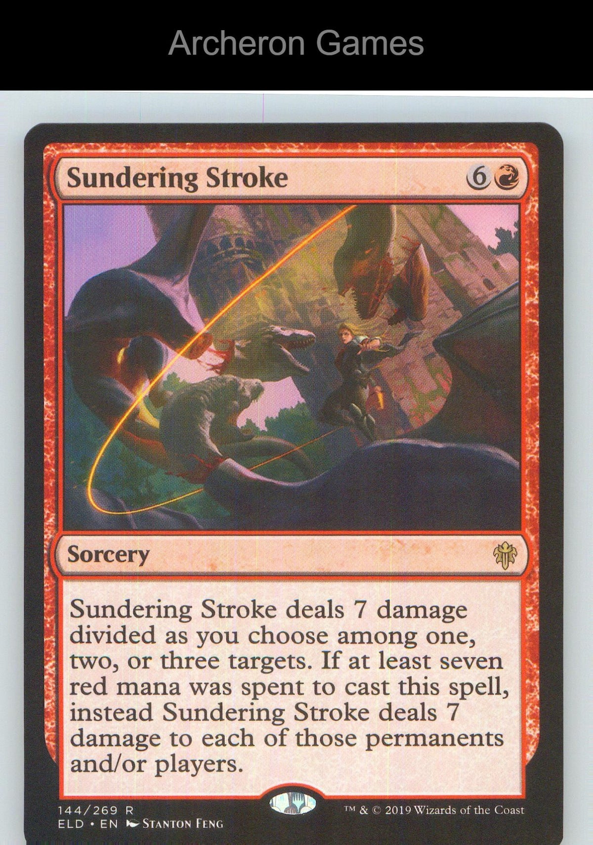 Sundering Stroke ELD 144 R MTG Card NM/EX+