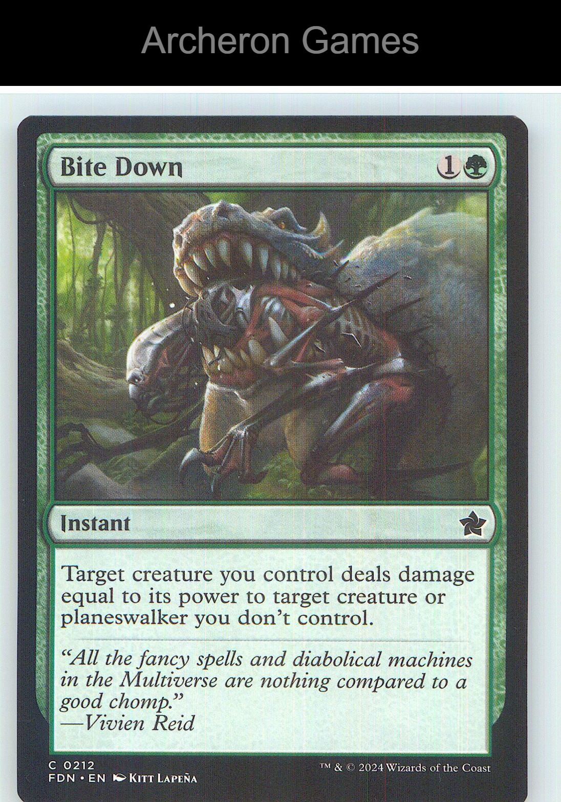 Bite Down FDN 212 C MTG Card NM/EX+