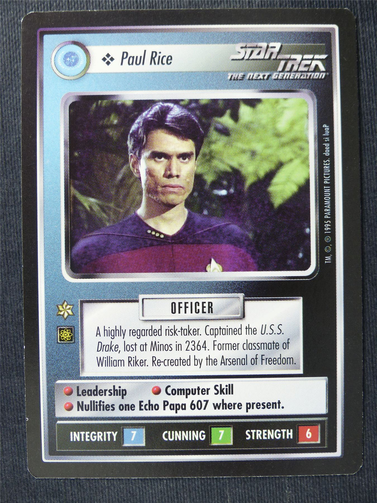 Paul Rice - NG - Star Trek Cards #146