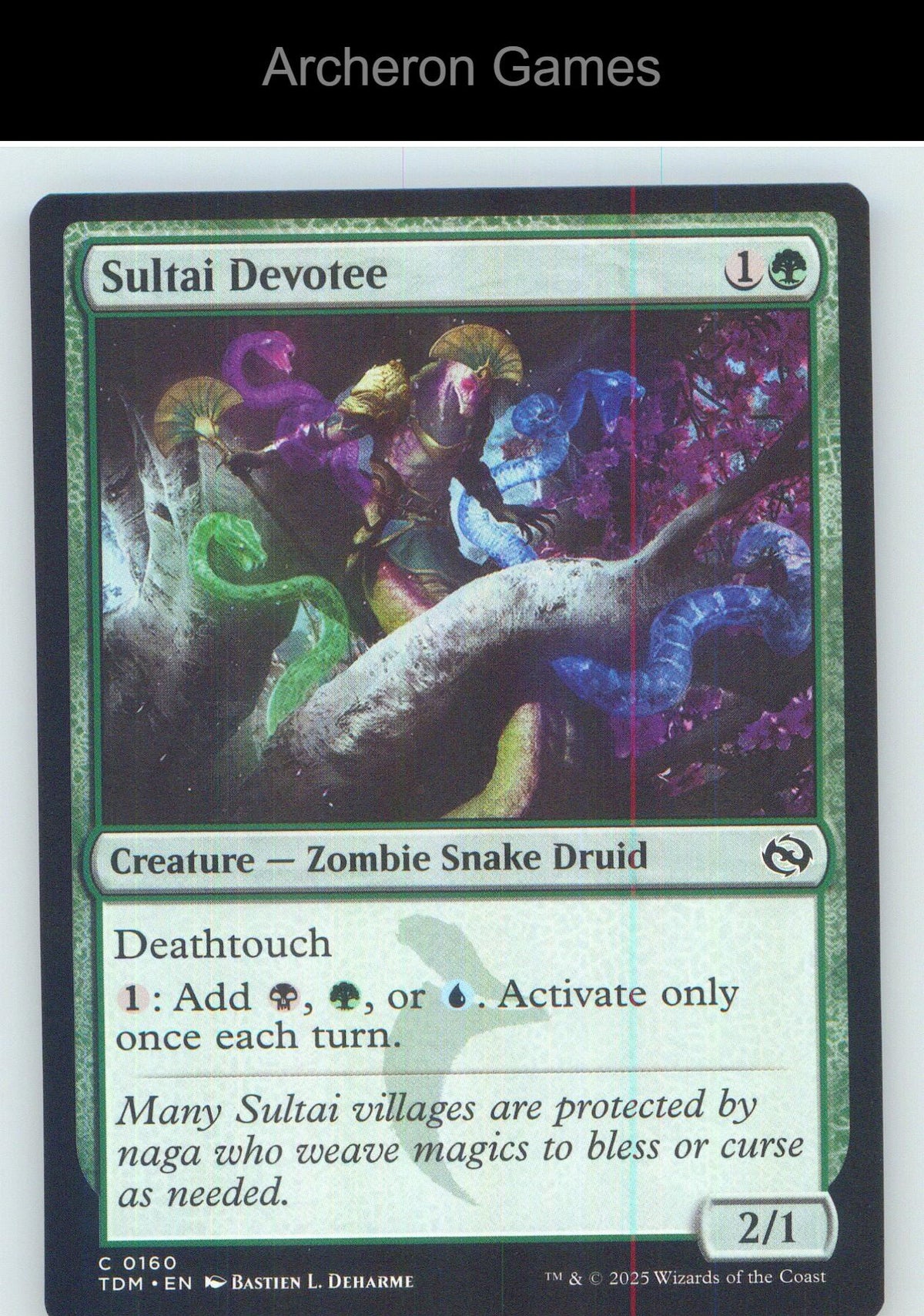 Sultai Devotee TDM 160 C MTG Card NM/EX+