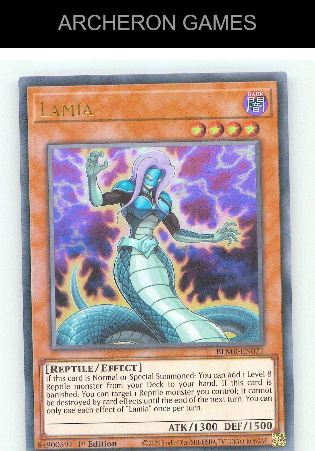 Lamia Ultra Rare YUGIOH Card 1st Edition