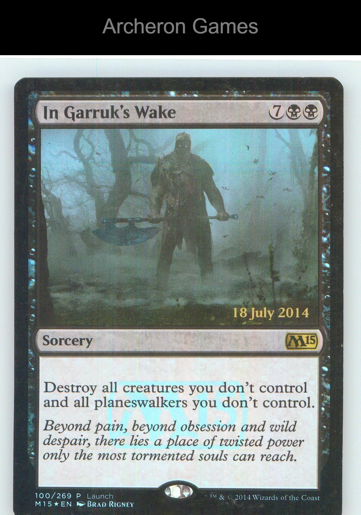 In Garruk's Wake M15 100 R MTG Card NM/EX+ Foil