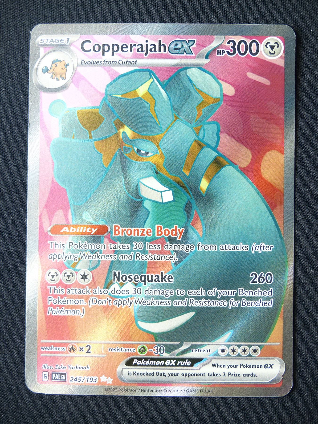 Copperajah EX 245/193 Textured Holo - Pokemon Card #2ST Archeron Copperajah EX 245/193 Textured Holo - Pokemon Card #2ST Archeron