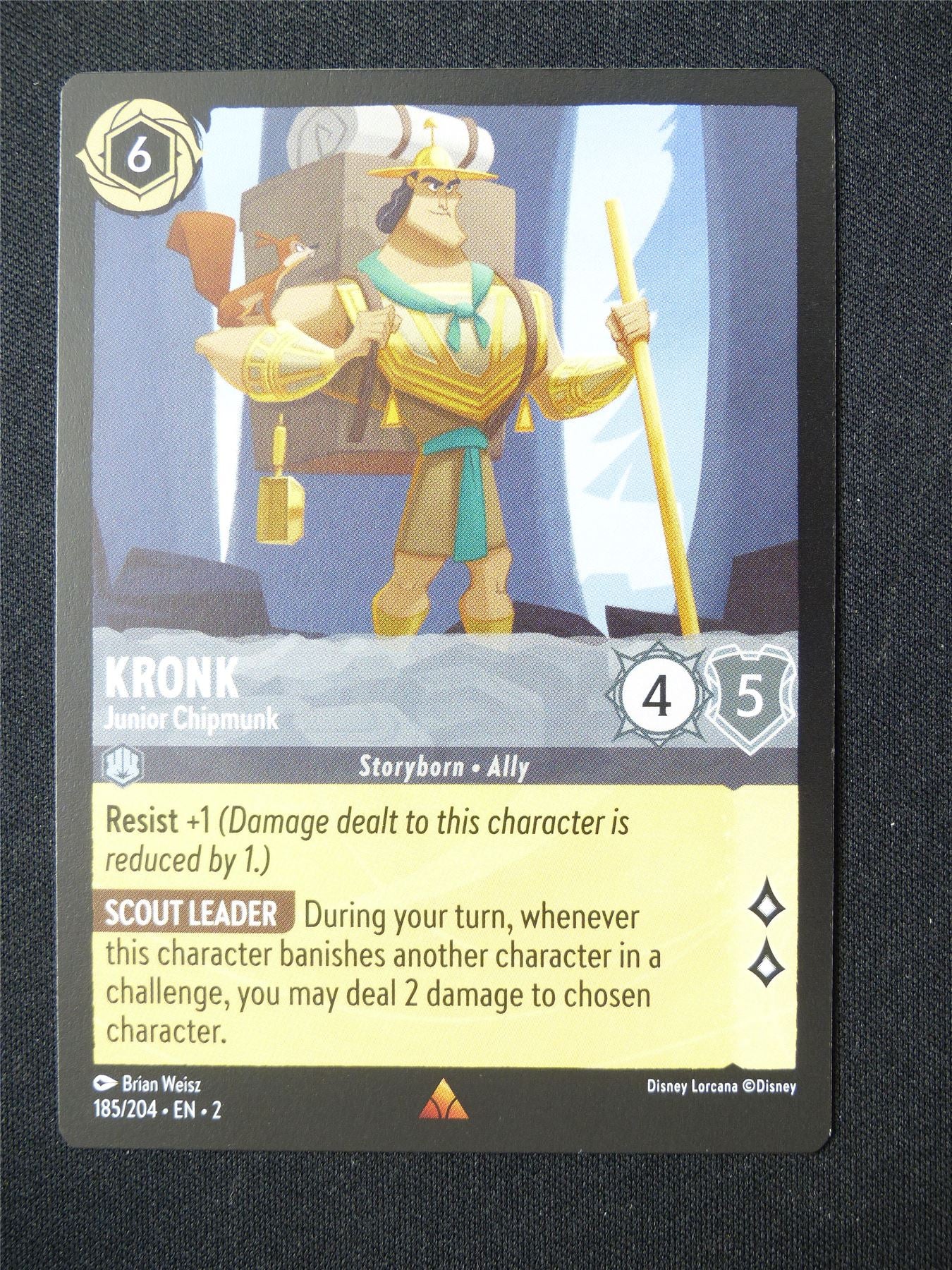Kronk Junior Chipmunk 185/204 - Lorcana Card #6FA