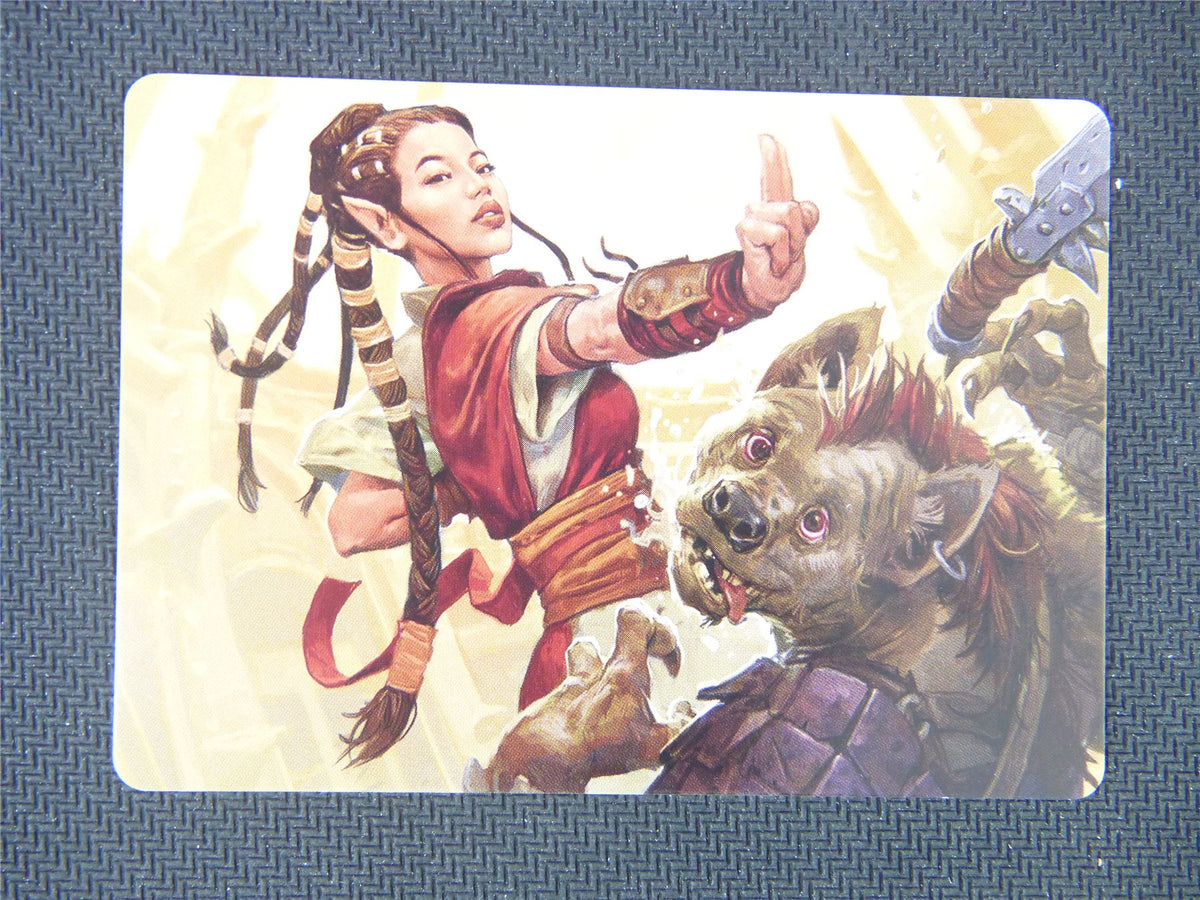 Half Elf Monk Art Card #28 - Adventures in the Forgotten Realms Art Series - Mtg Card #3F7