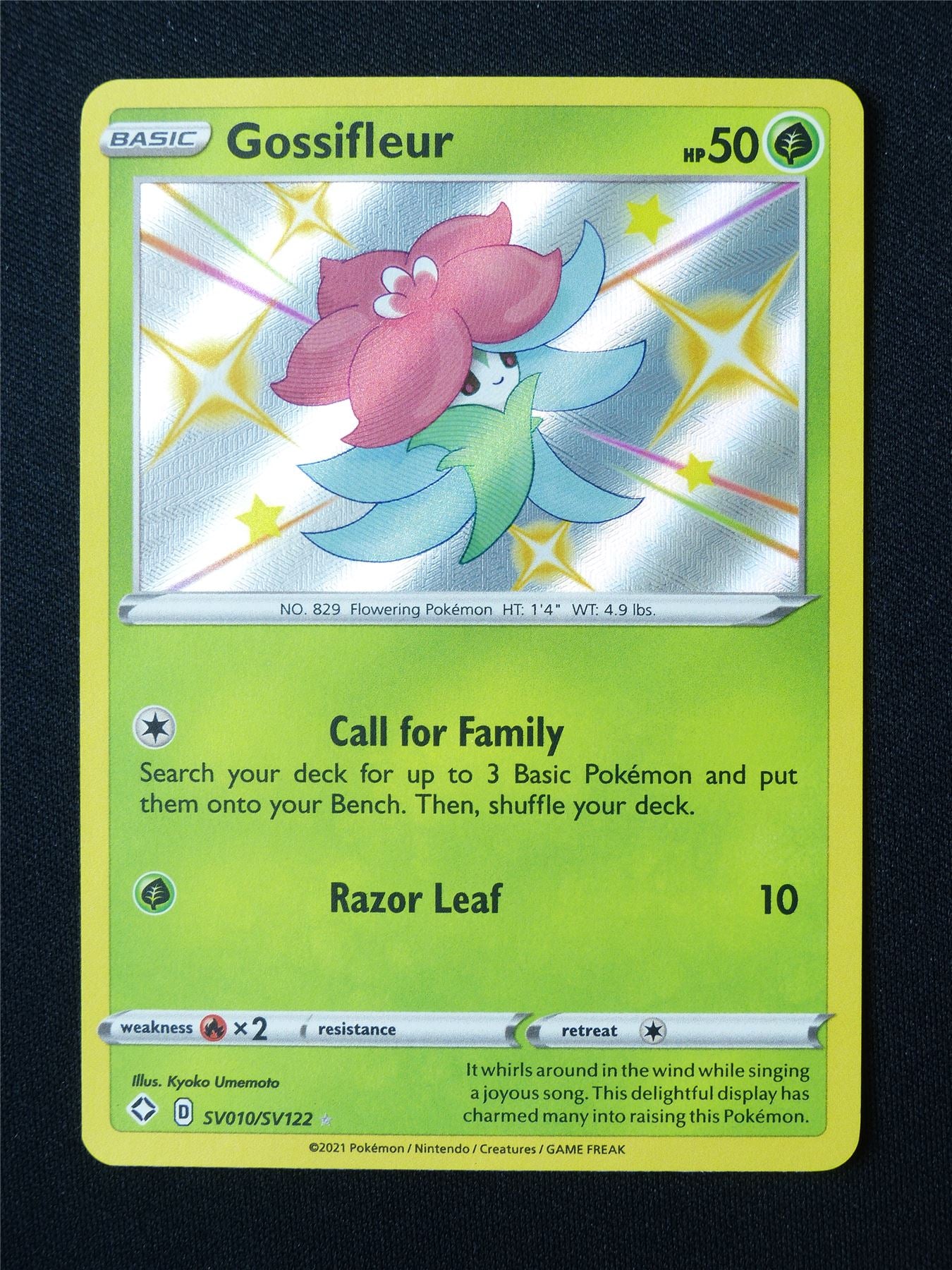 shiny gossifleur pokemon card Gossifleur SV010/SV122 Shiny Holo