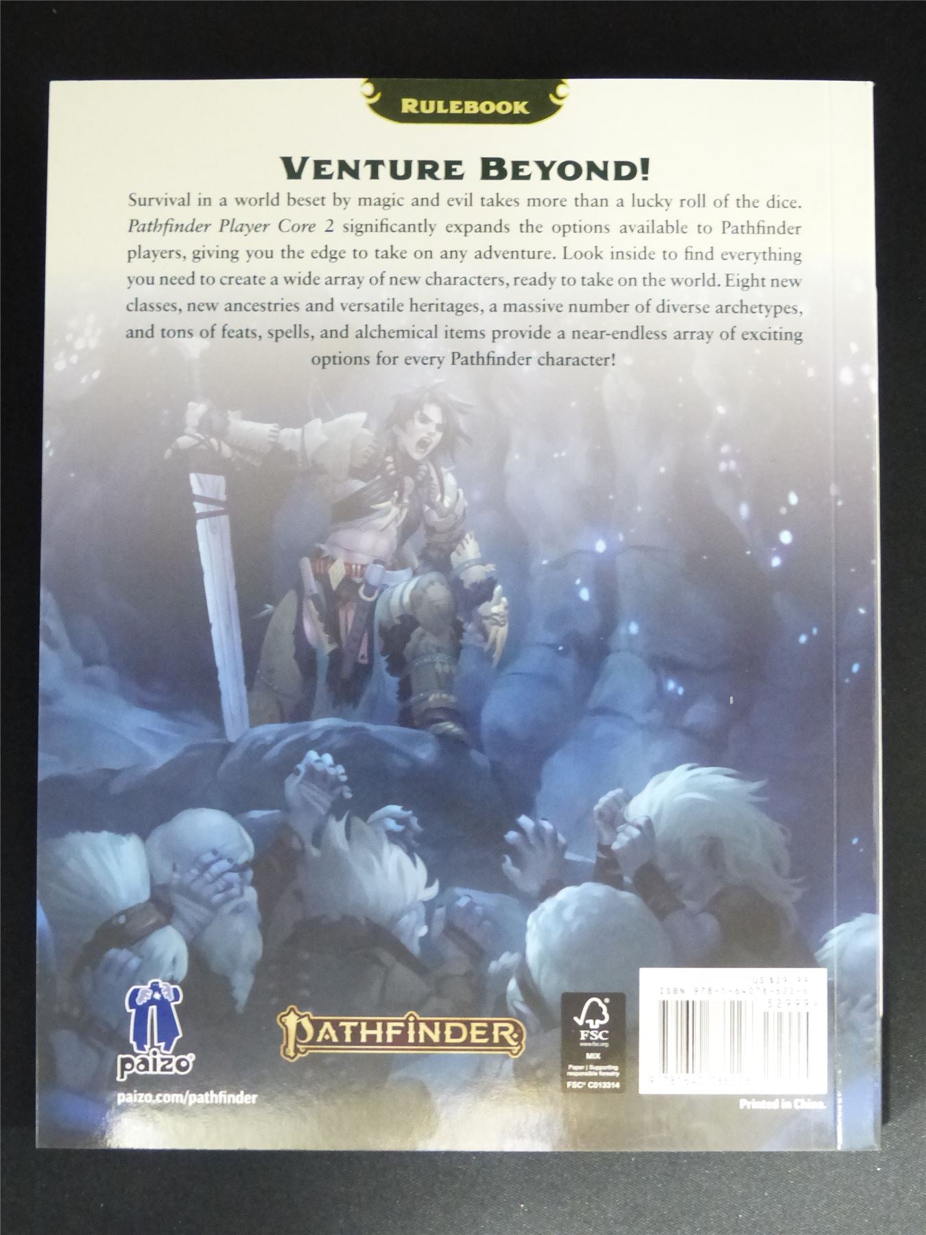 Pathfinder: Player Core 2 Second Edition - Roleplay Book Softback #185