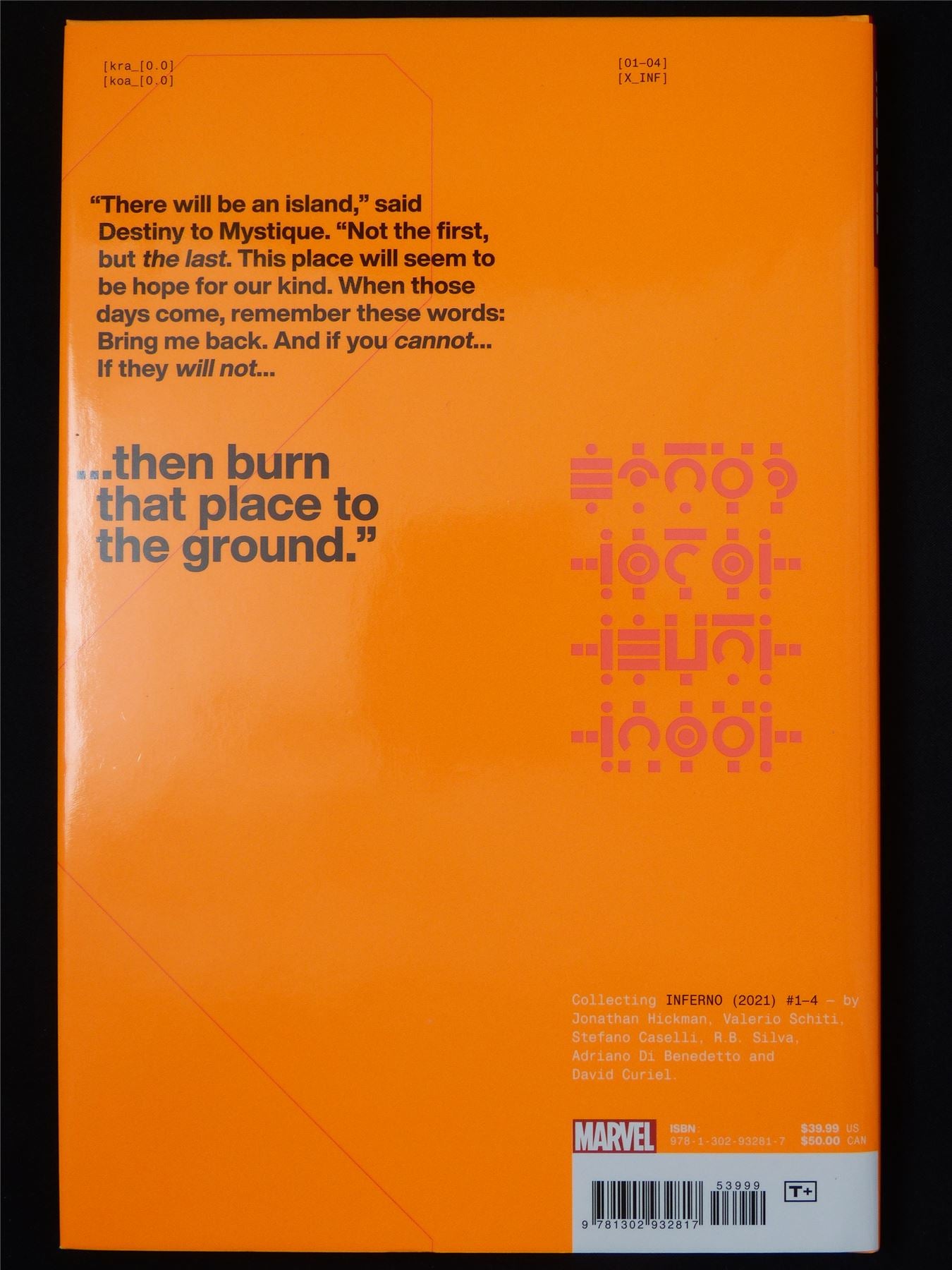 Inferno - Marvel Graphic Hardback #Q6