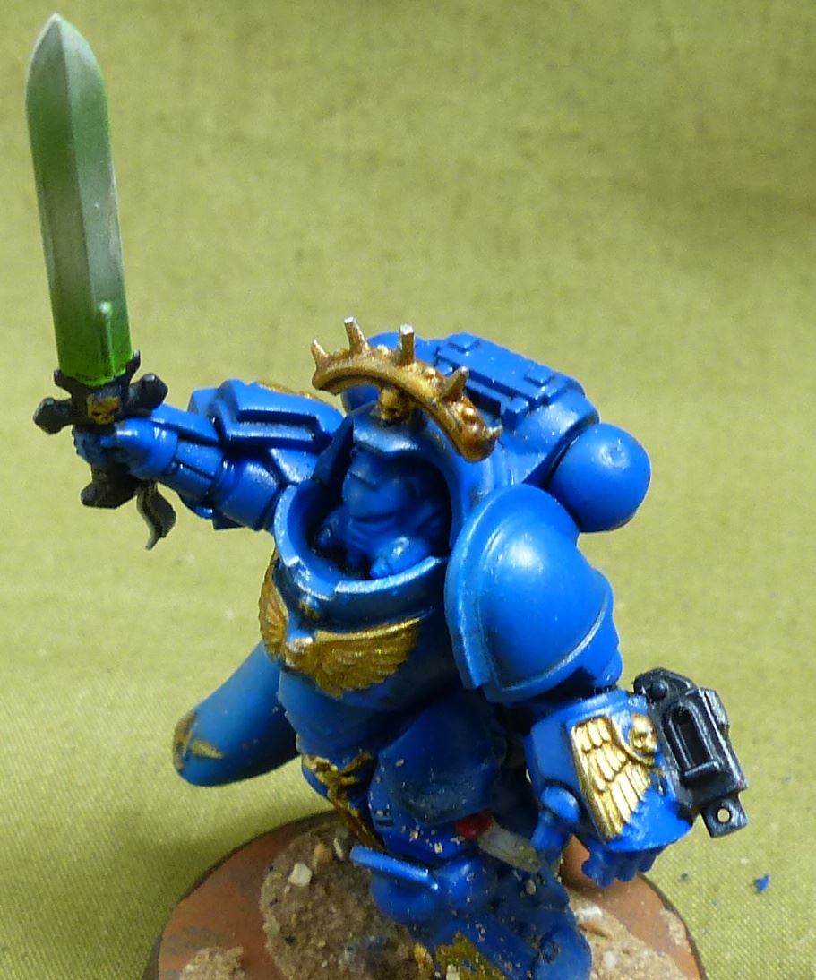 Captain in Gravis Armour painted - Space Marines - Warhammer 40K #6TN