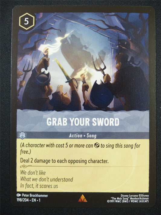 Grab Your Sword 198/204 - Lorcana Card #5KV