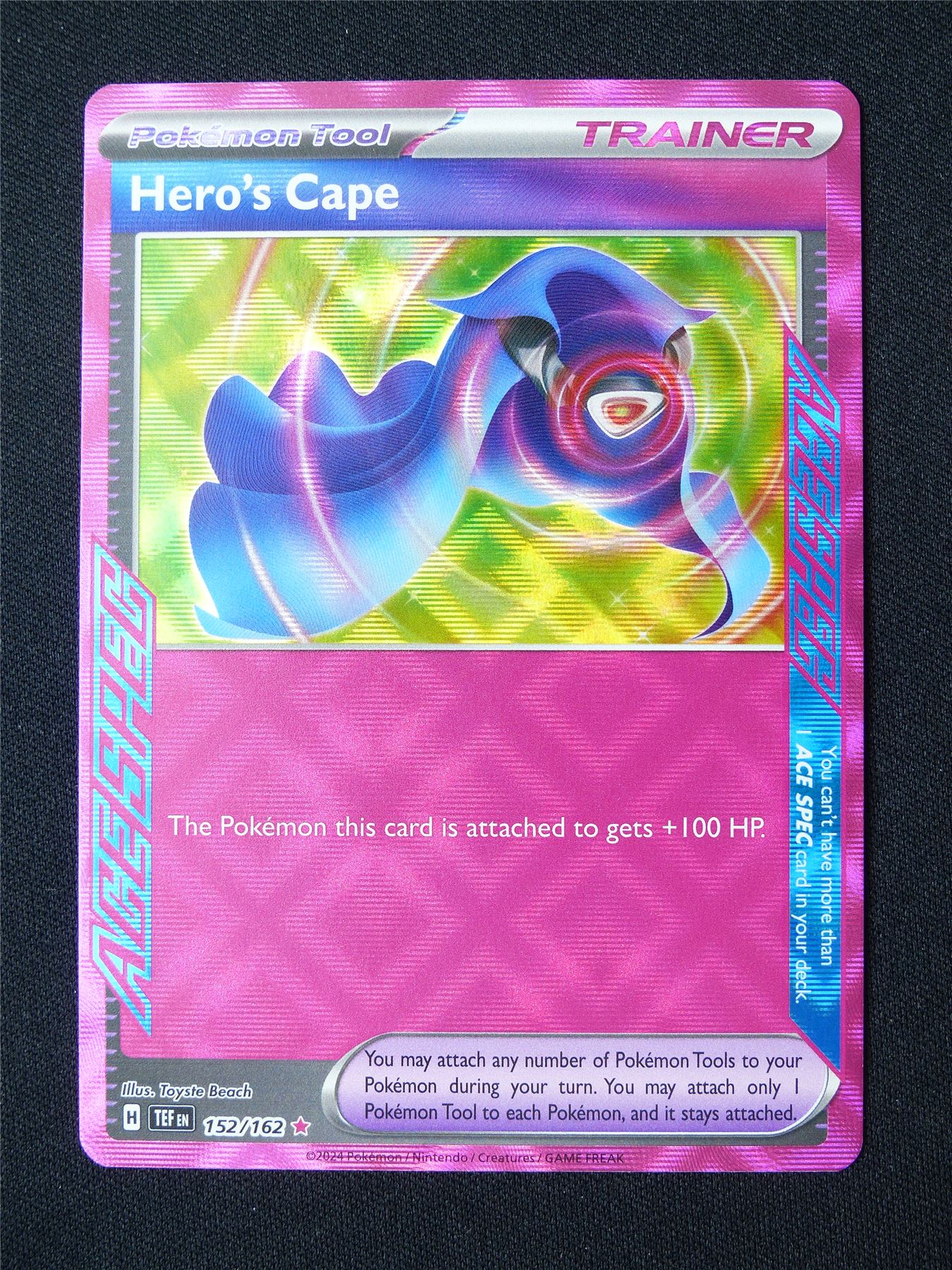 Hero's Cape 152/162 Holo Ace Spec - Pokemon Card #8W1