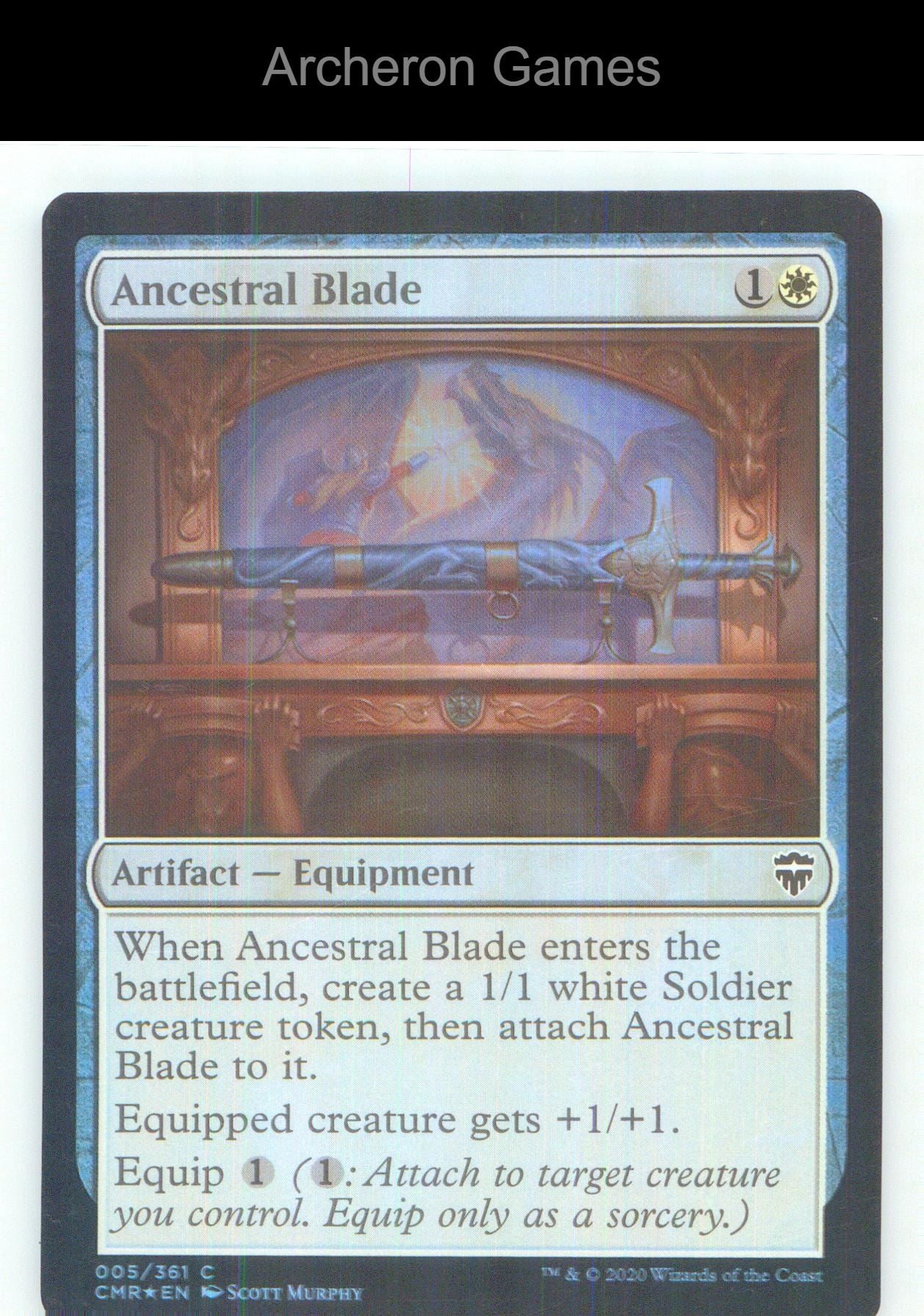 Ancestral Blade CMR 5 C MTG Card NM/EX+ Foil