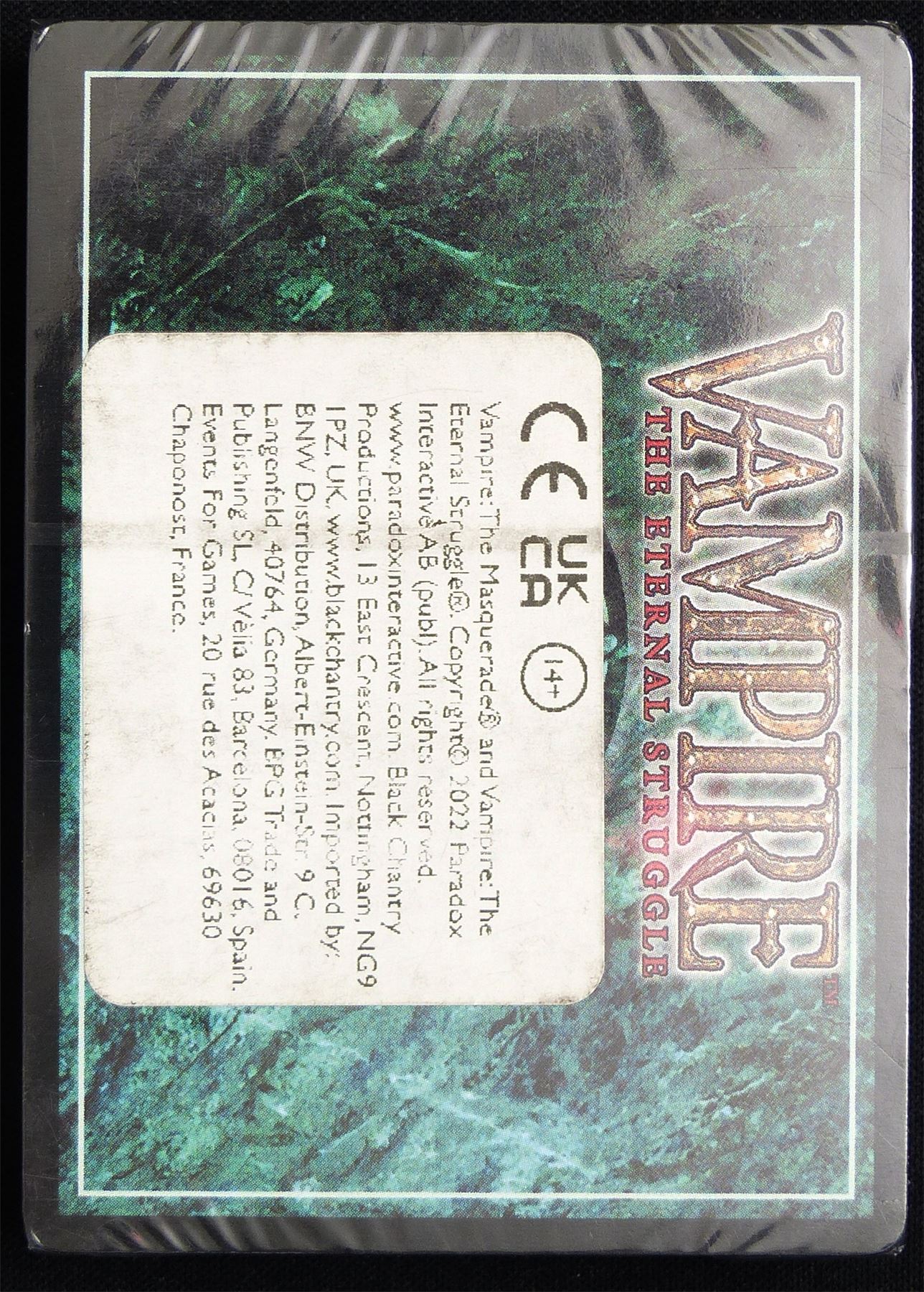 Toreador: New Blood Intro Deck - Vampire the Eternal Struggle Cards #6N2