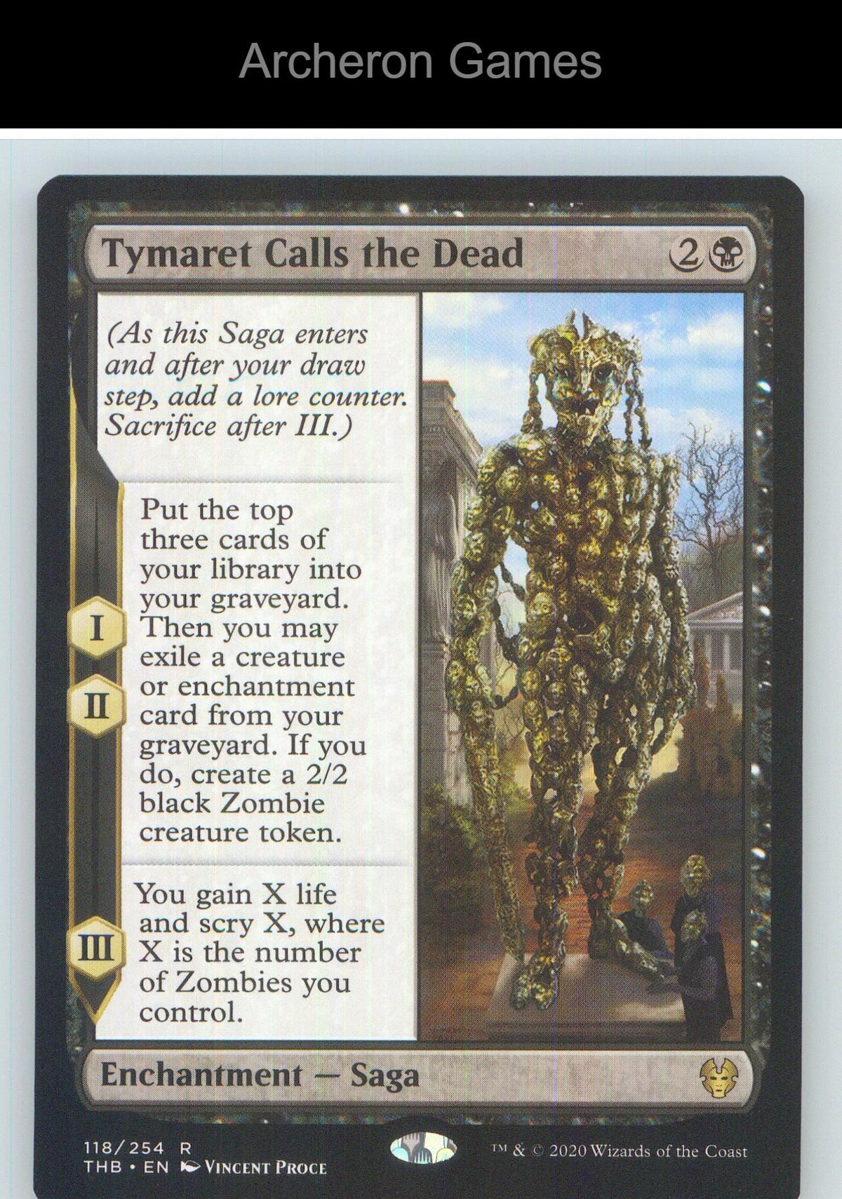 Tymaret Calls the Dead THB 118 R MTG Card NM/EX+