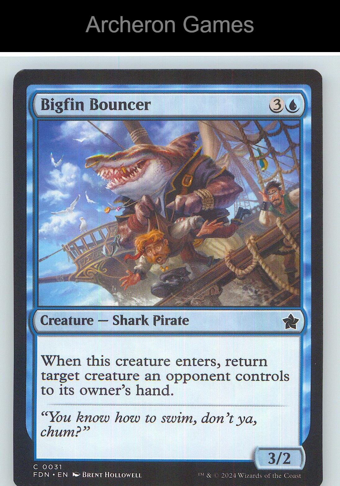 Bigfin Bouncer FDN 31 C MTG Card NM/EX+