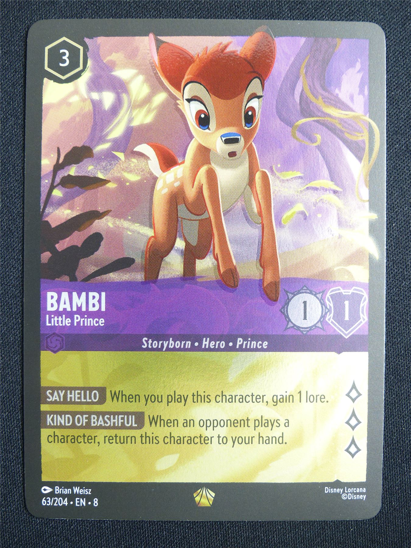 Bambi Little Prince 63/204 Foil - Lorcana Card #137
