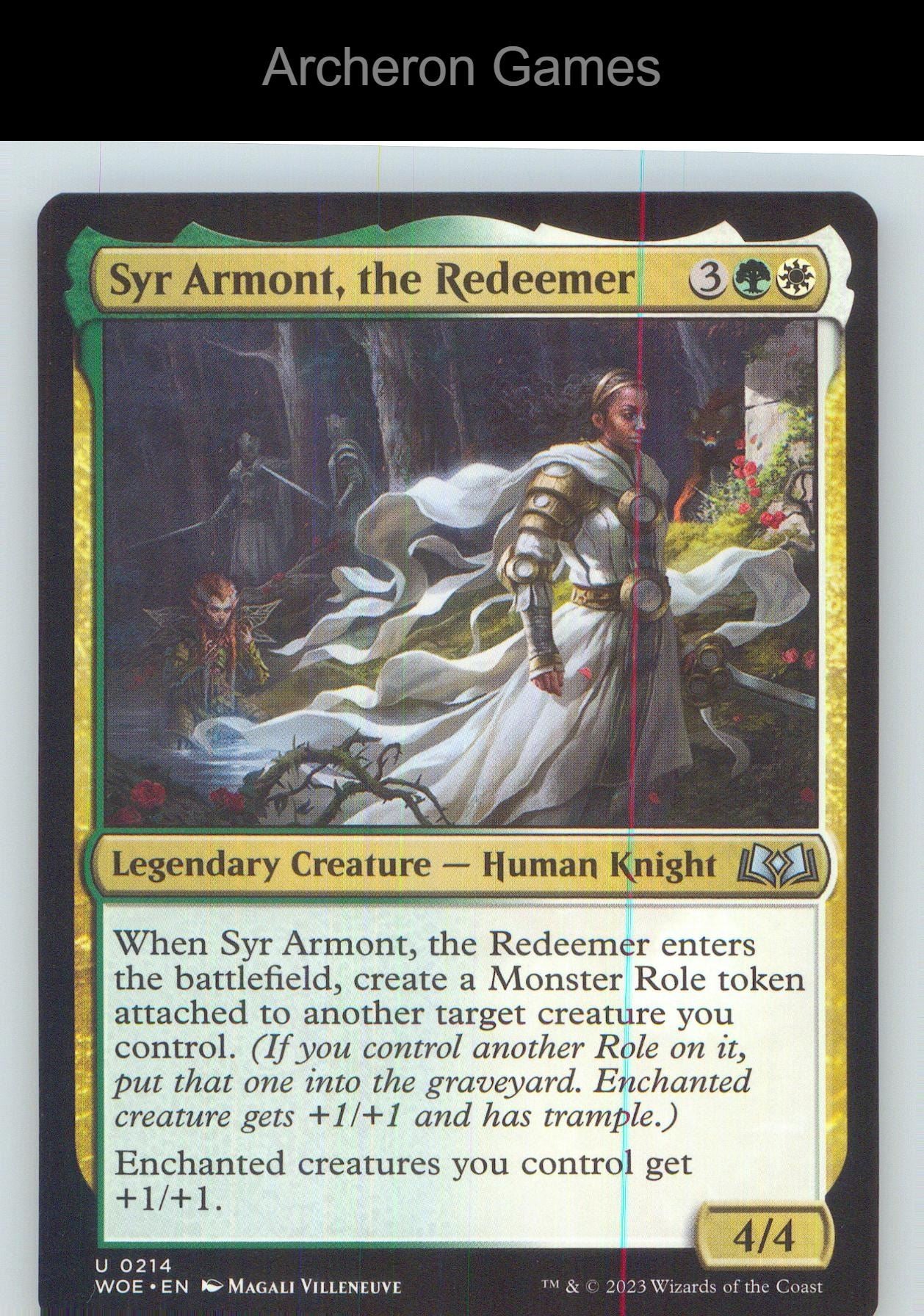 Syr Armont, the Redeemer WOE 214 UC MTG Card NM/EX+