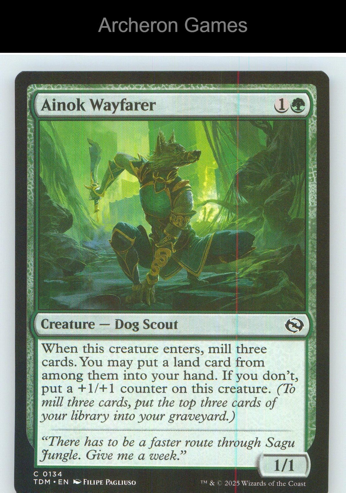 Ainok Wayfarer TDM 134 C MTG Card NM/EX+