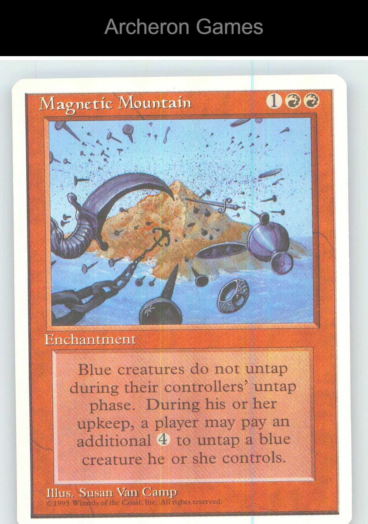 Magnetic Mountain 4ED R MTG Card NM/EX+