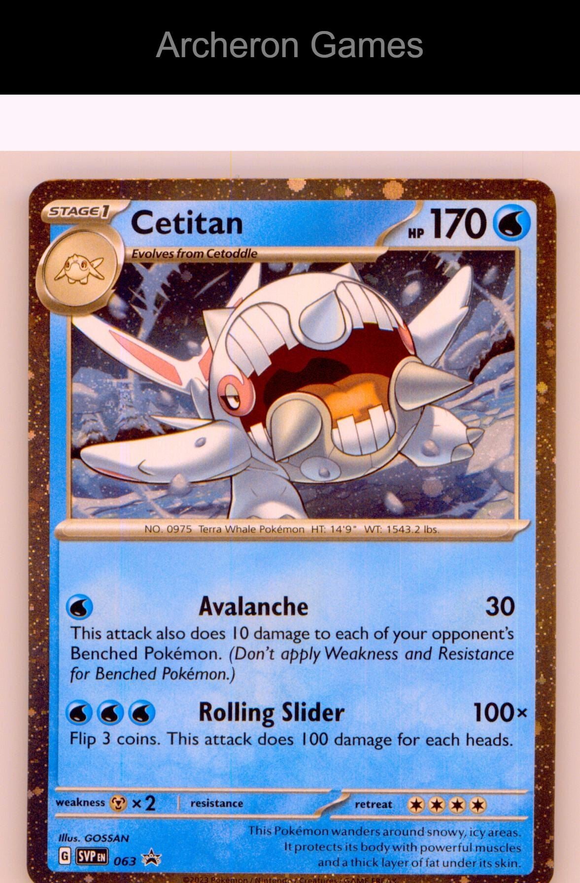 Pokemon Card Cetitan (Cosmos Holo) SVP 063 P Scarlet & Violet Promo