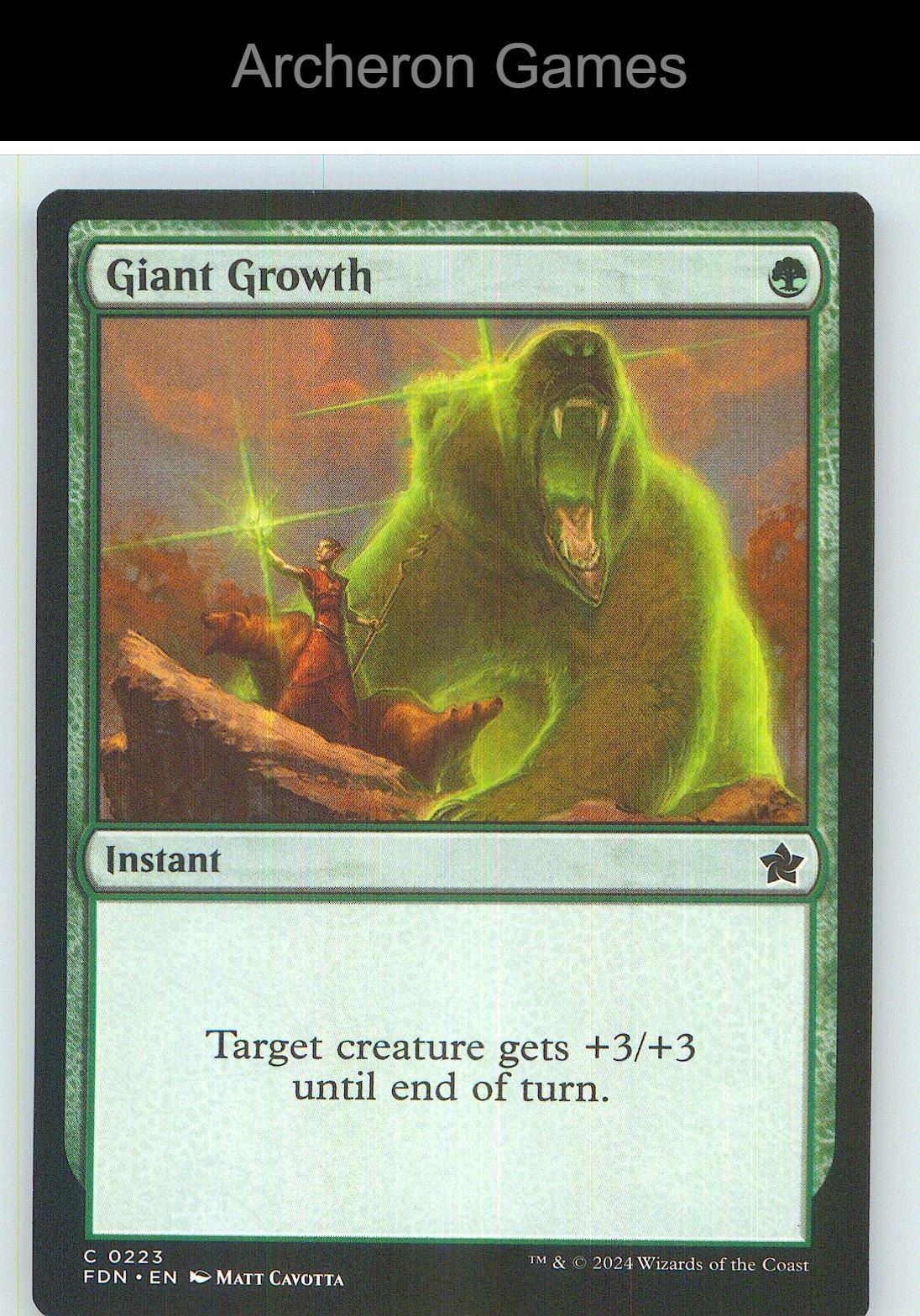 Giant Growth FDN 223 C MTG Card NM/EX+